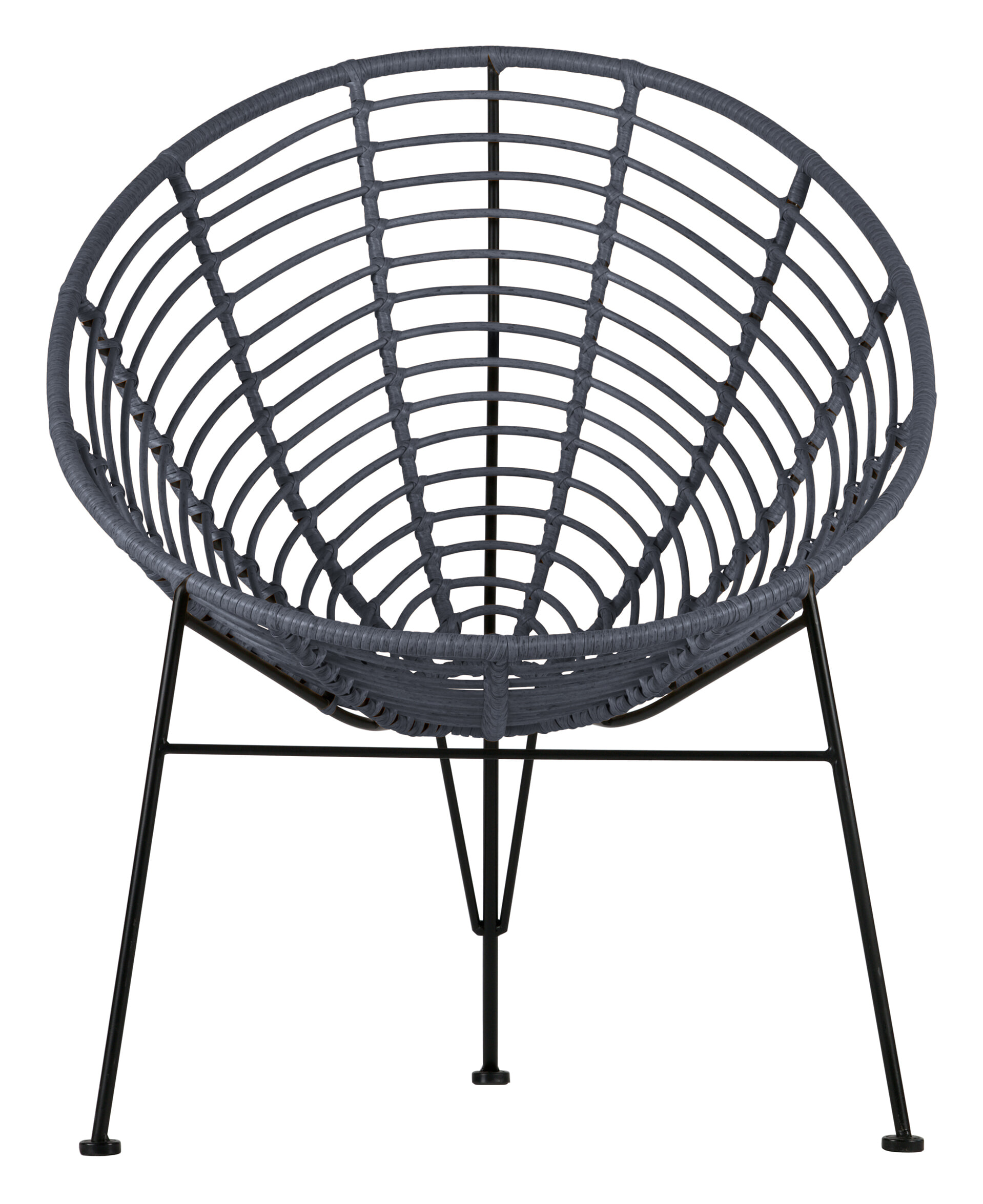 WOOOD Loungestoel 'Jane' kleur Inkt (Donkerblauw)