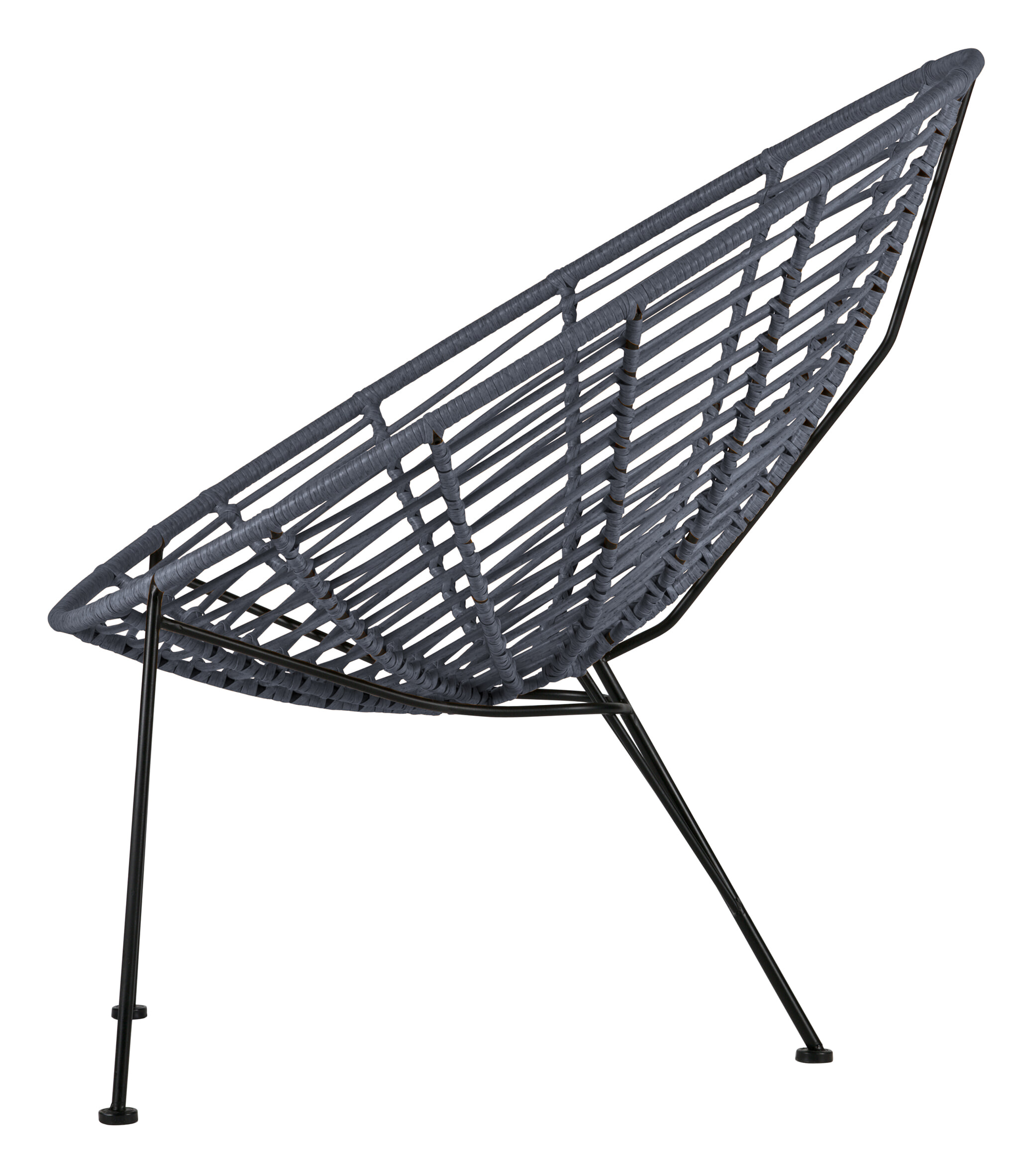 WOOOD Loungestoel 'Jane' kleur Inkt (Donkerblauw)