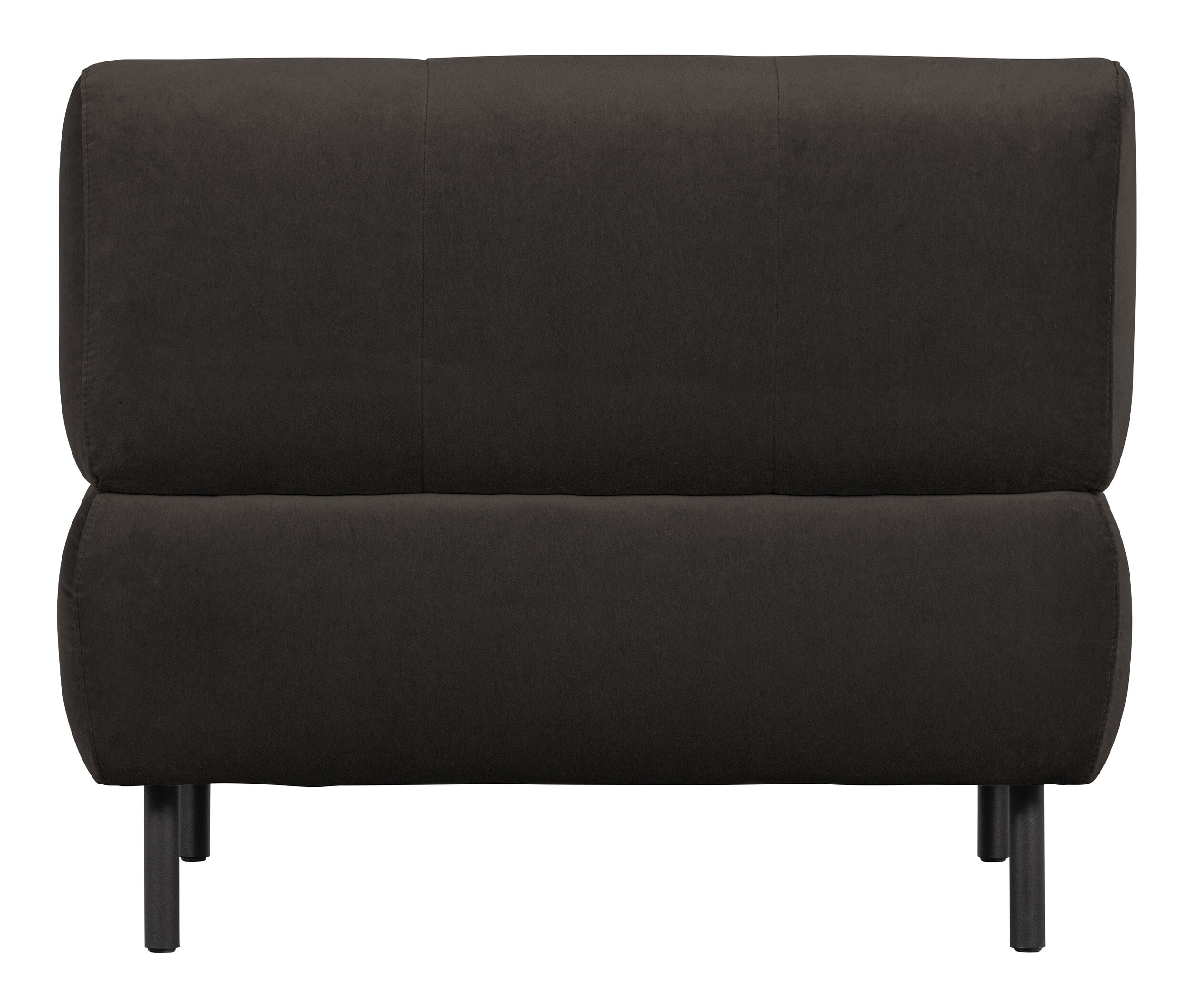 WOOOD Fauteuil 'Lloyd' Velvet, kleur Cast Iron