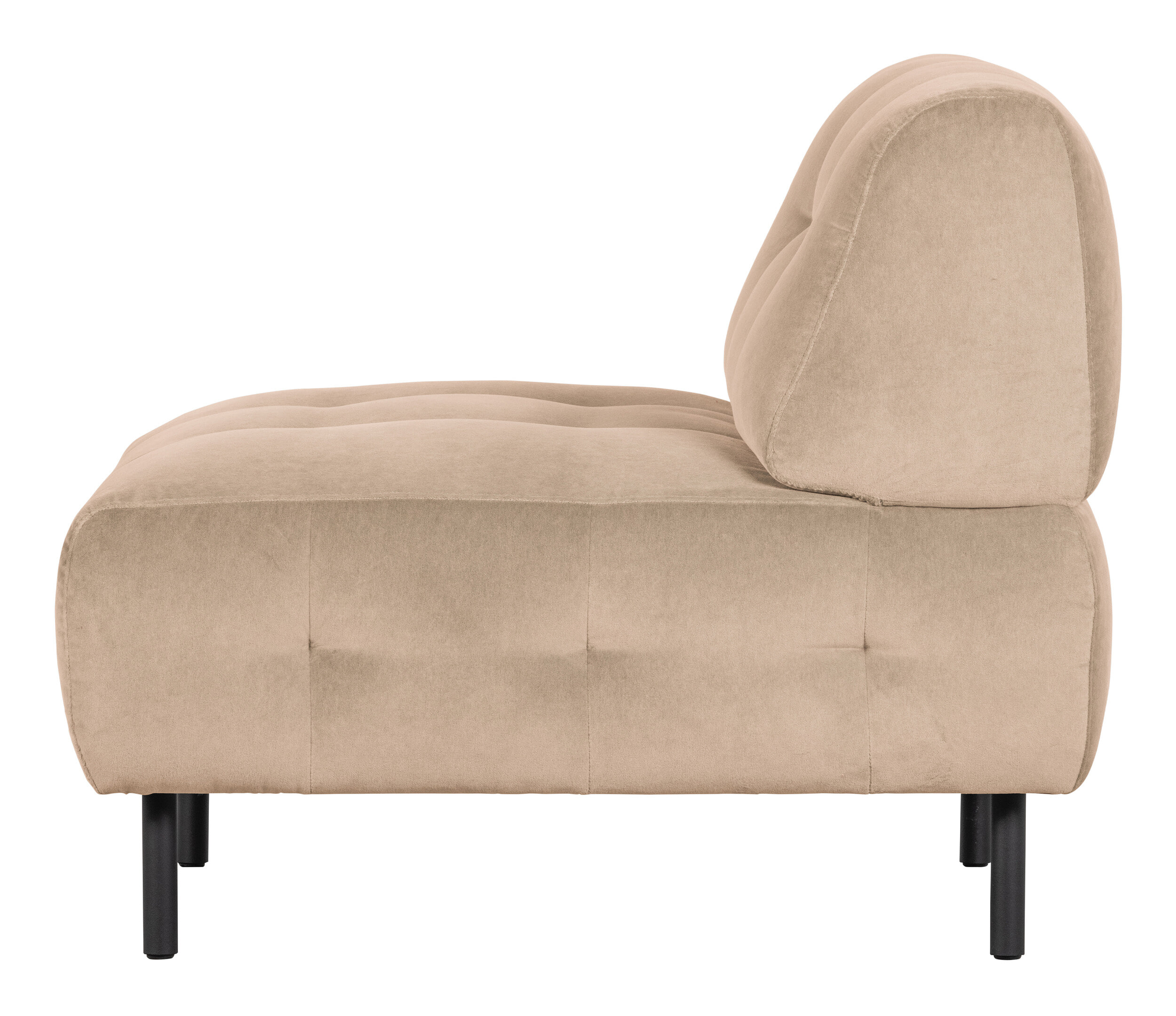 WOOOD Fauteuil 'Lloyd' Velvet, kleur Sea Salt