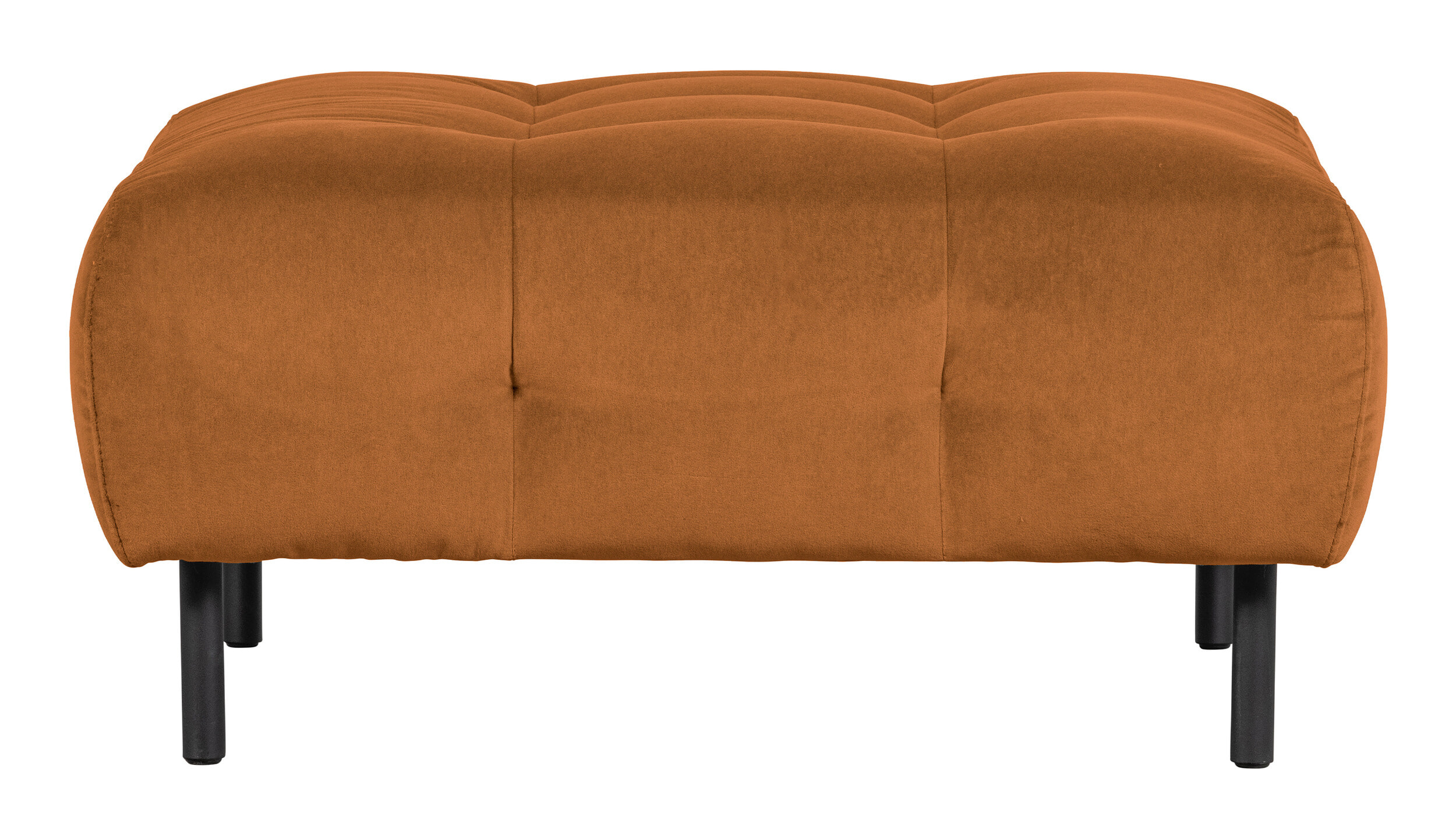 WOOOD Hocker 'Lloyd' Velvet, kleur Cinnamon