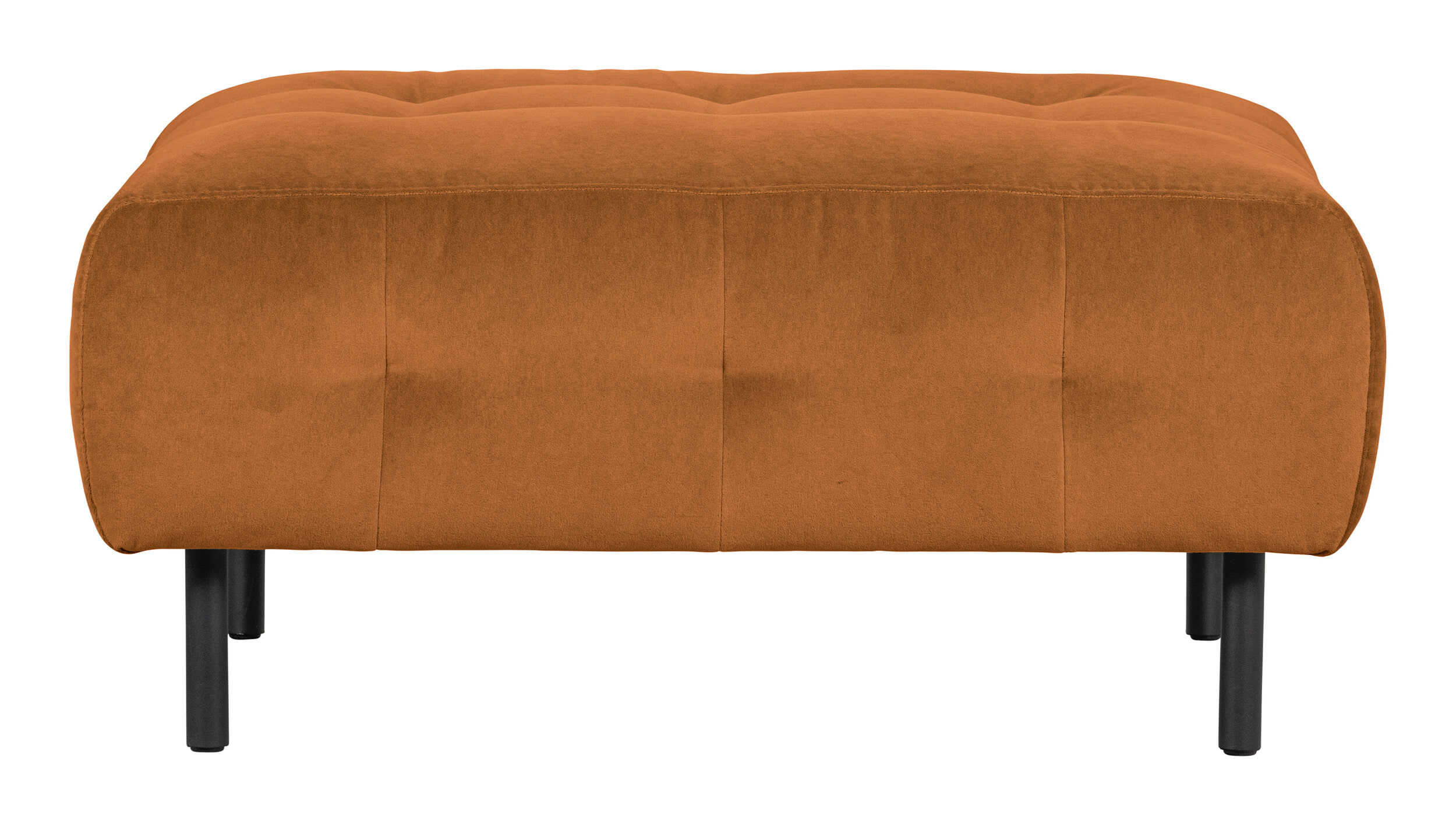 WOOOD Hocker 'Lloyd' Velvet, kleur Cinnamon
