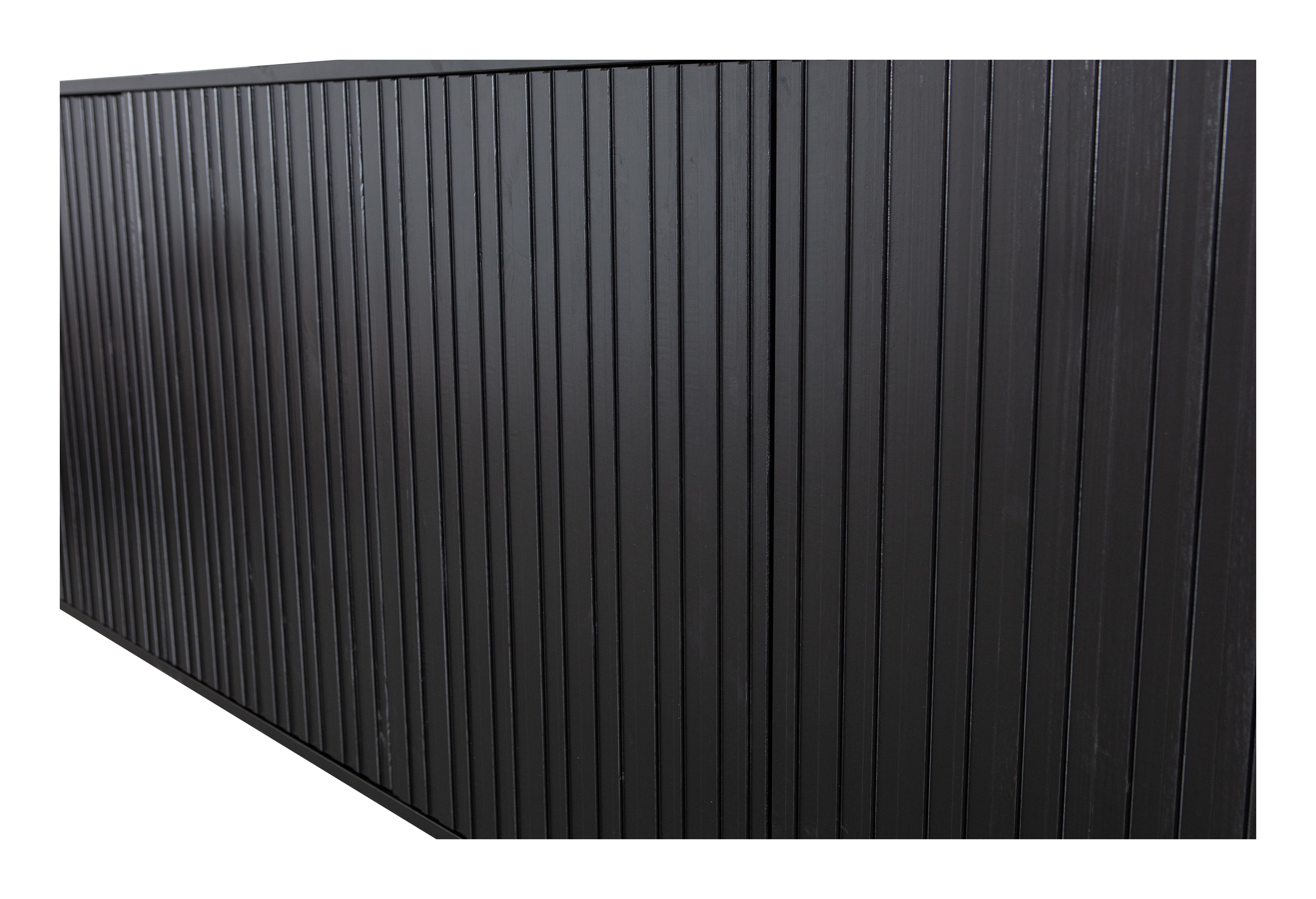 WOOOD Dressoir 'New Gravure' Grenen, 200cm, kleur Zwart
