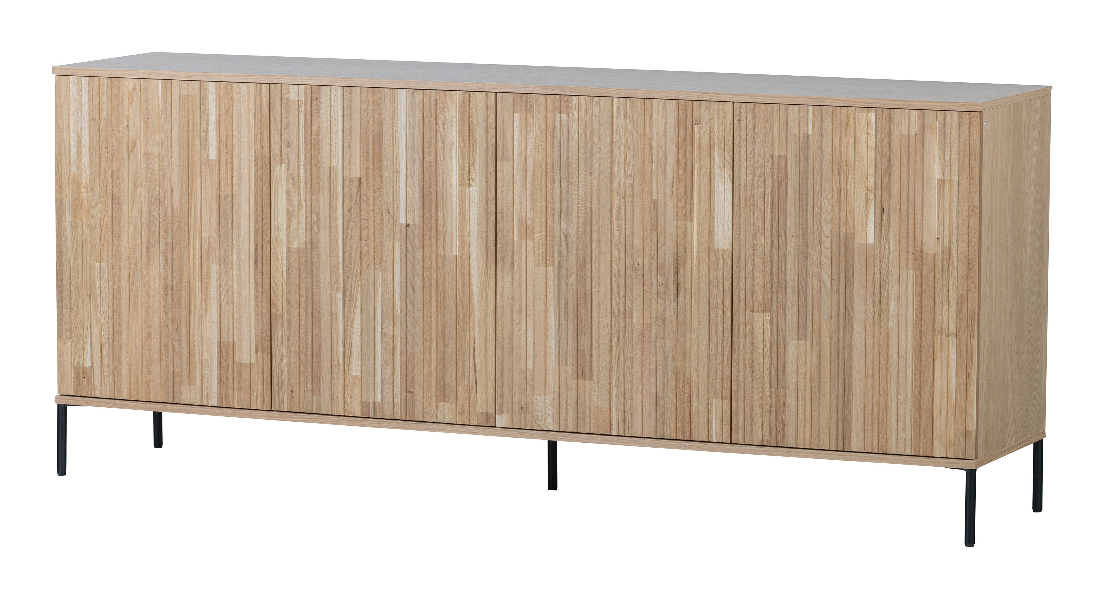 WOOOD Dressoir 'New Gravure' Eiken, 200cm, kleur Naturel