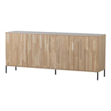 WOOOD Dressoir 'New Gravure' Eiken, 200cm, kleur Naturel