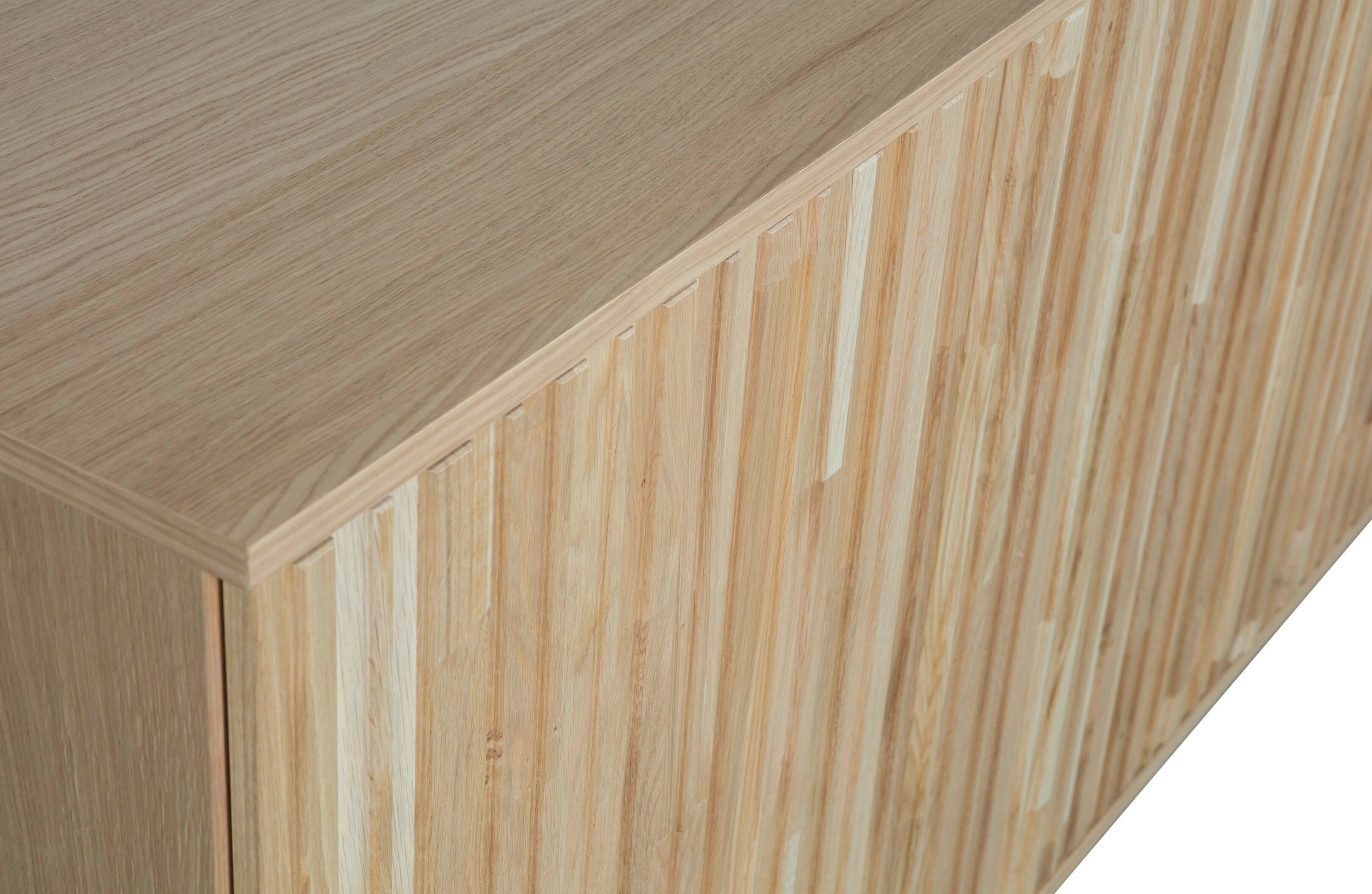 WOOOD Dressoir 'New Gravure' Eiken, 200cm, kleur Naturel