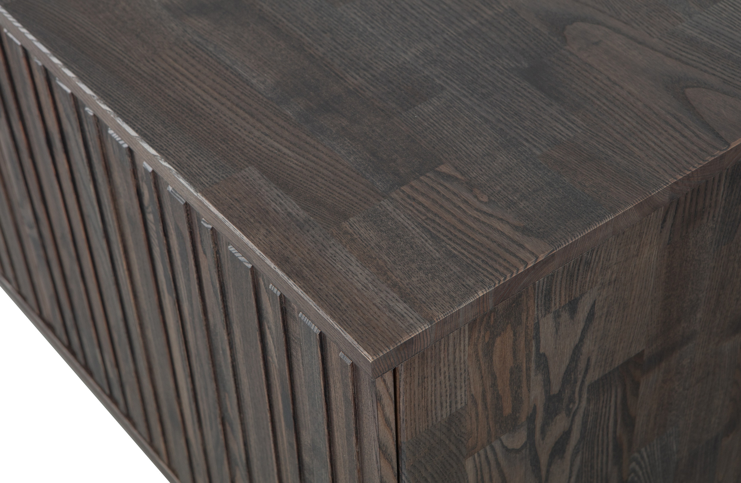 WOOOD TV-meubel 'New Gravure' Essenhout, 100cm, kleur Espresso