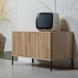 WOOOD Exclusive TV-meubel 'New Gravure' Eiken, kleur Naturel
