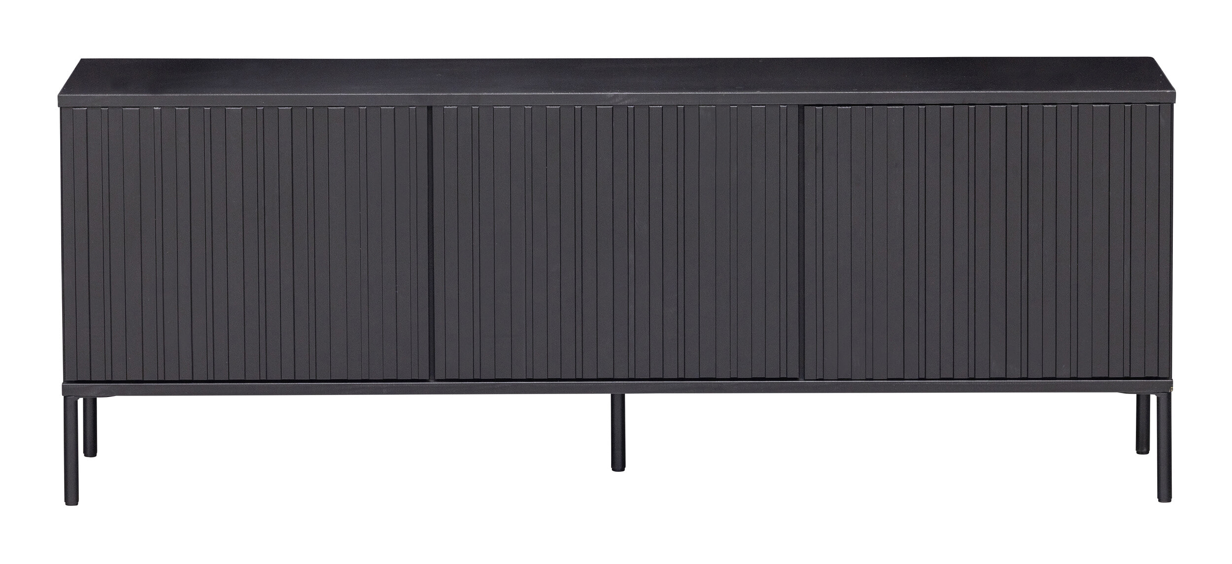 WOOOD TV-meubel 'New Gravure' Grenen, 150cm, kleur Zwart