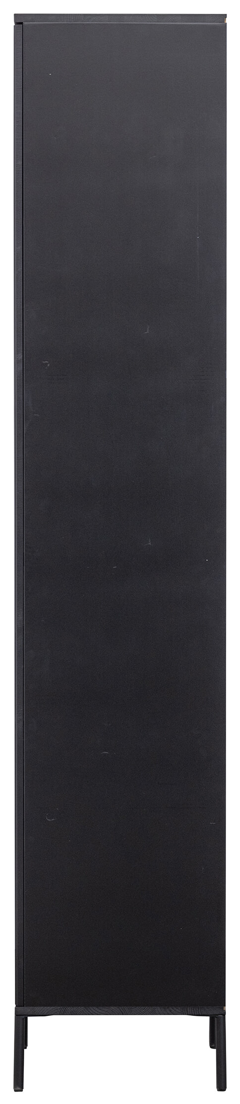 WOOOD Opbergkast 'New Gravure' Grenen, 210 x 60cm, kleur Zwart
