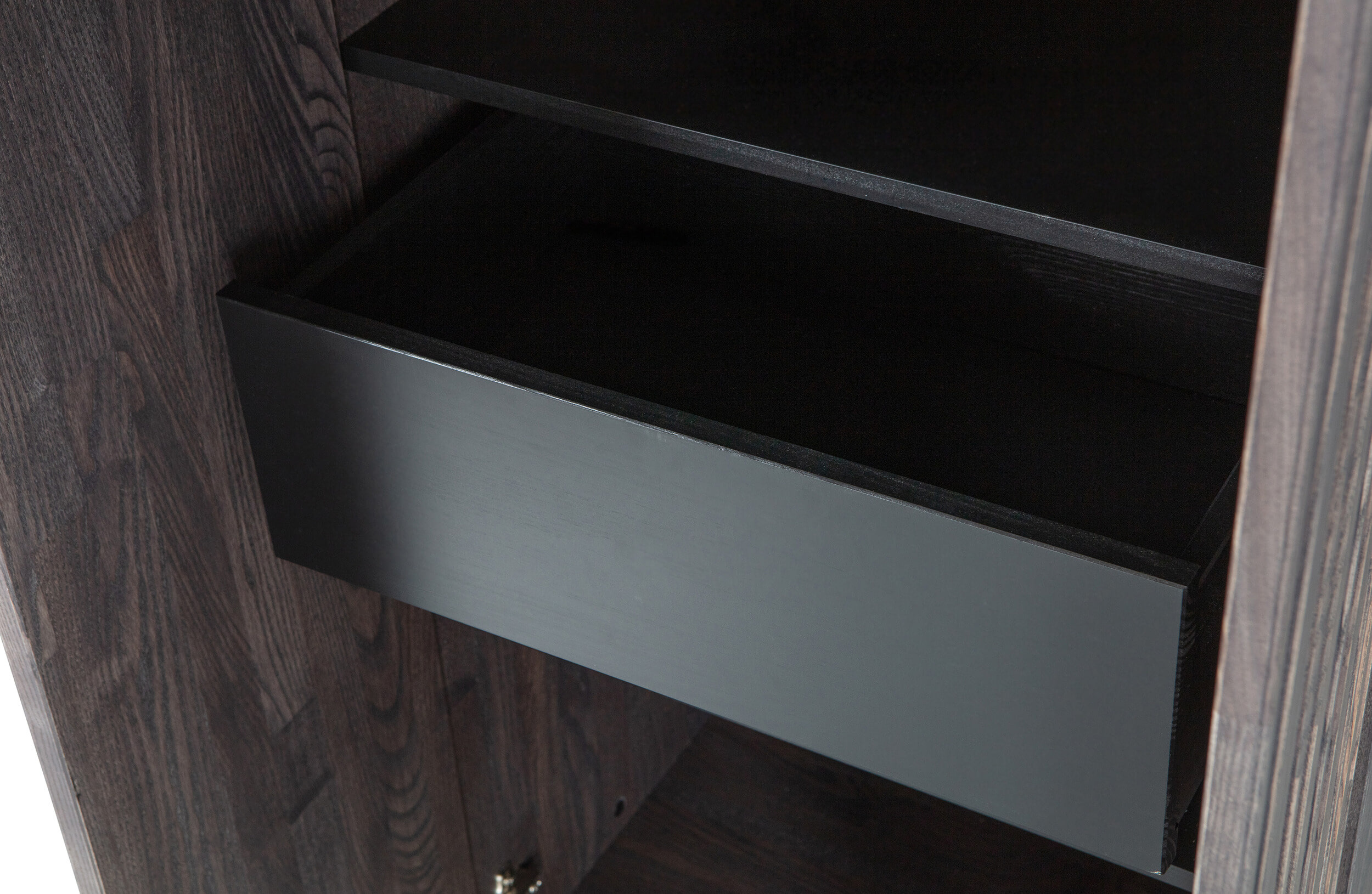 WOOOD Opbergkast 'New Gravure' Essenhout, 120 x 60cm, kleur Espresso