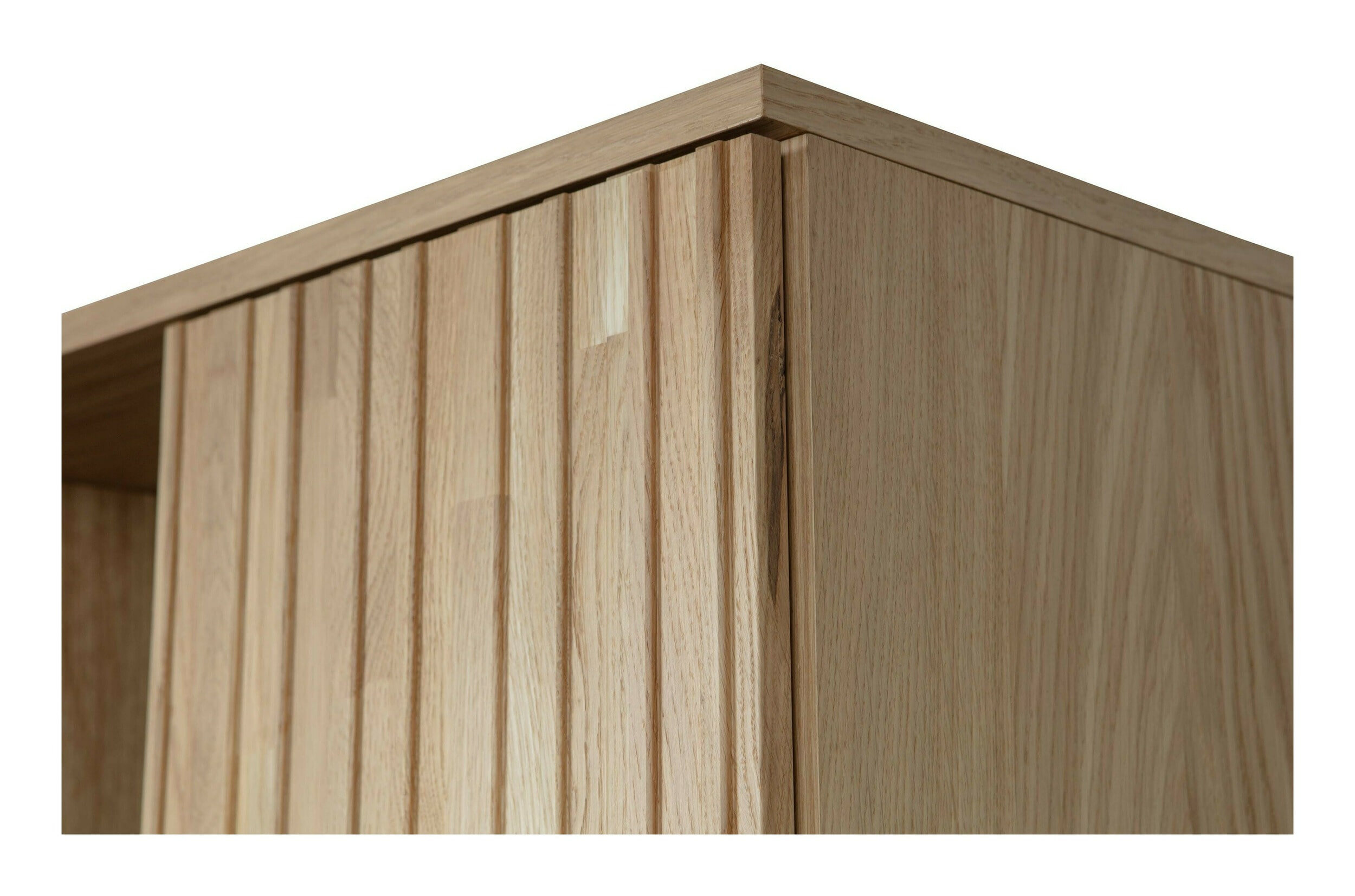 WOOOD Opbergkast 'New Gravure' Eiken, 210 x 60cm, kleur Naturel