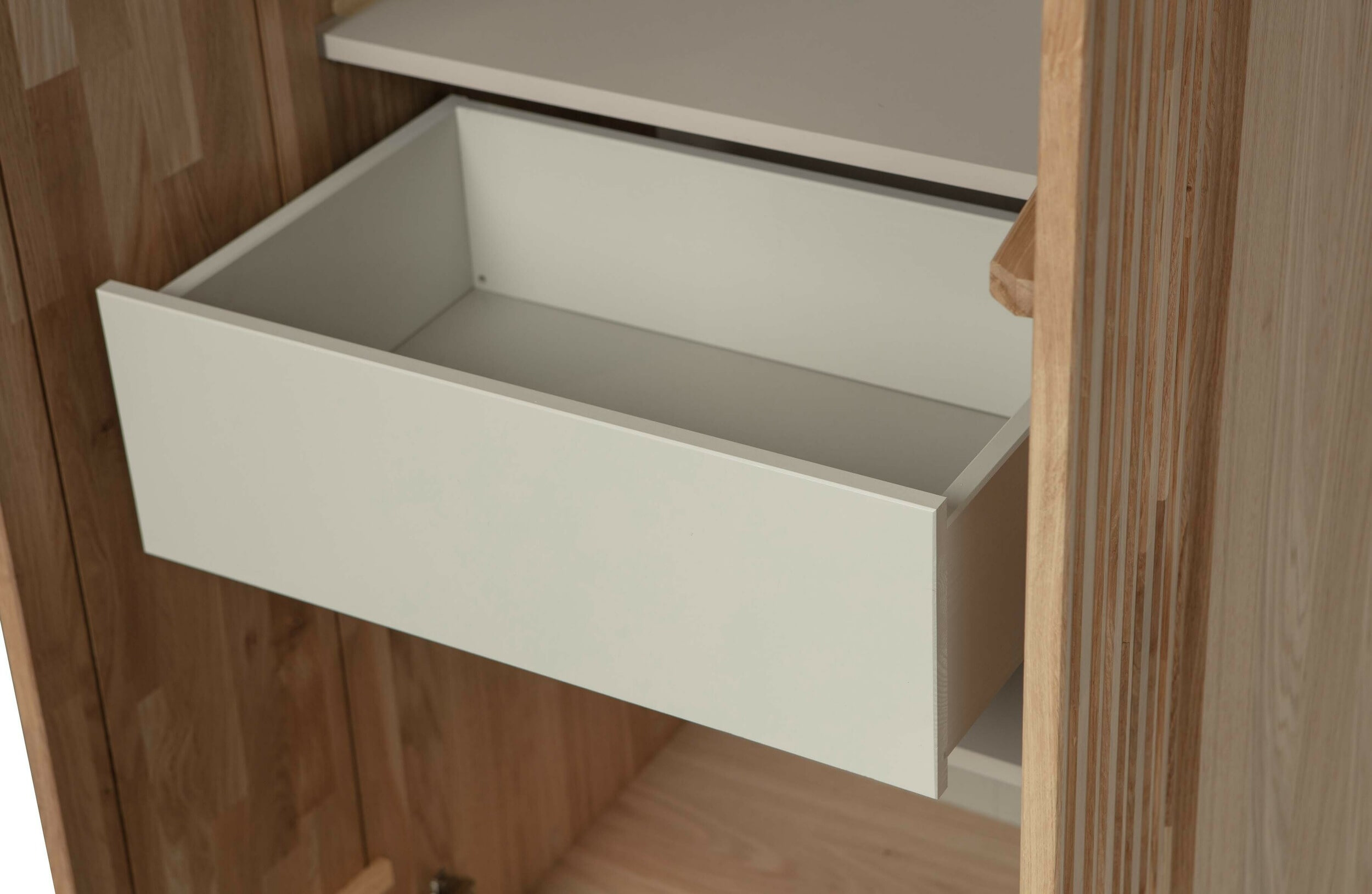 WOOOD Opbergkast 'New Gravure' Eiken, 210 x 60cm, kleur Naturel