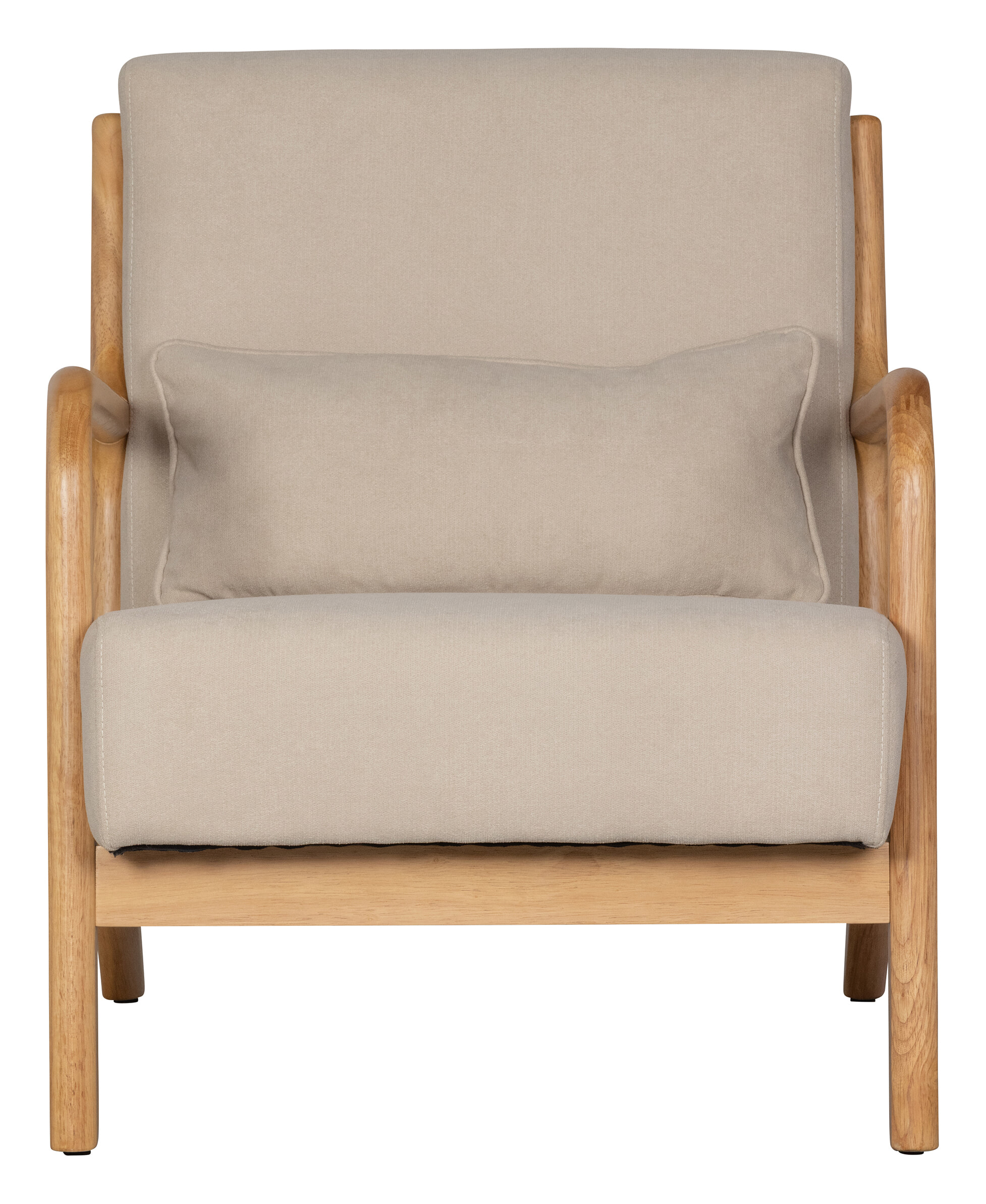 WOOOD Fauteuil 'Mark' Stof, kleur Naturel
