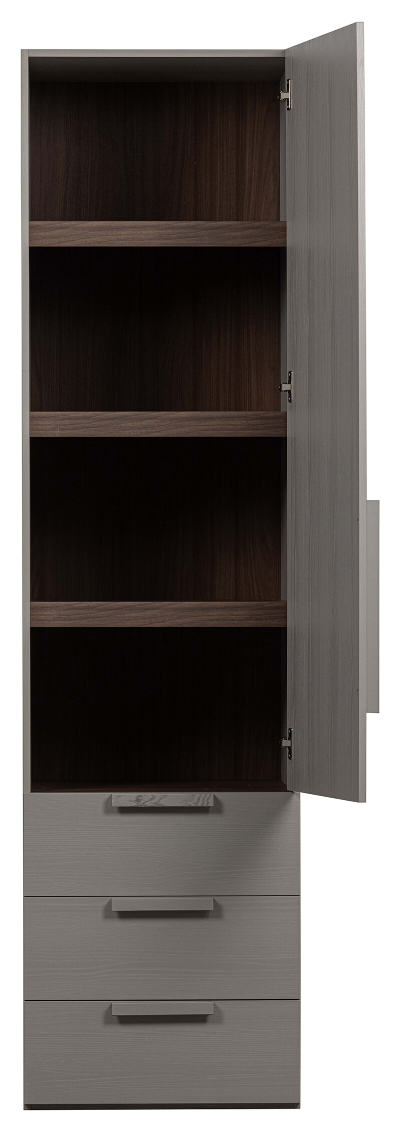 WOOOD Kledingkast 'Rens' 1-deurs, kleur Pebble Grey