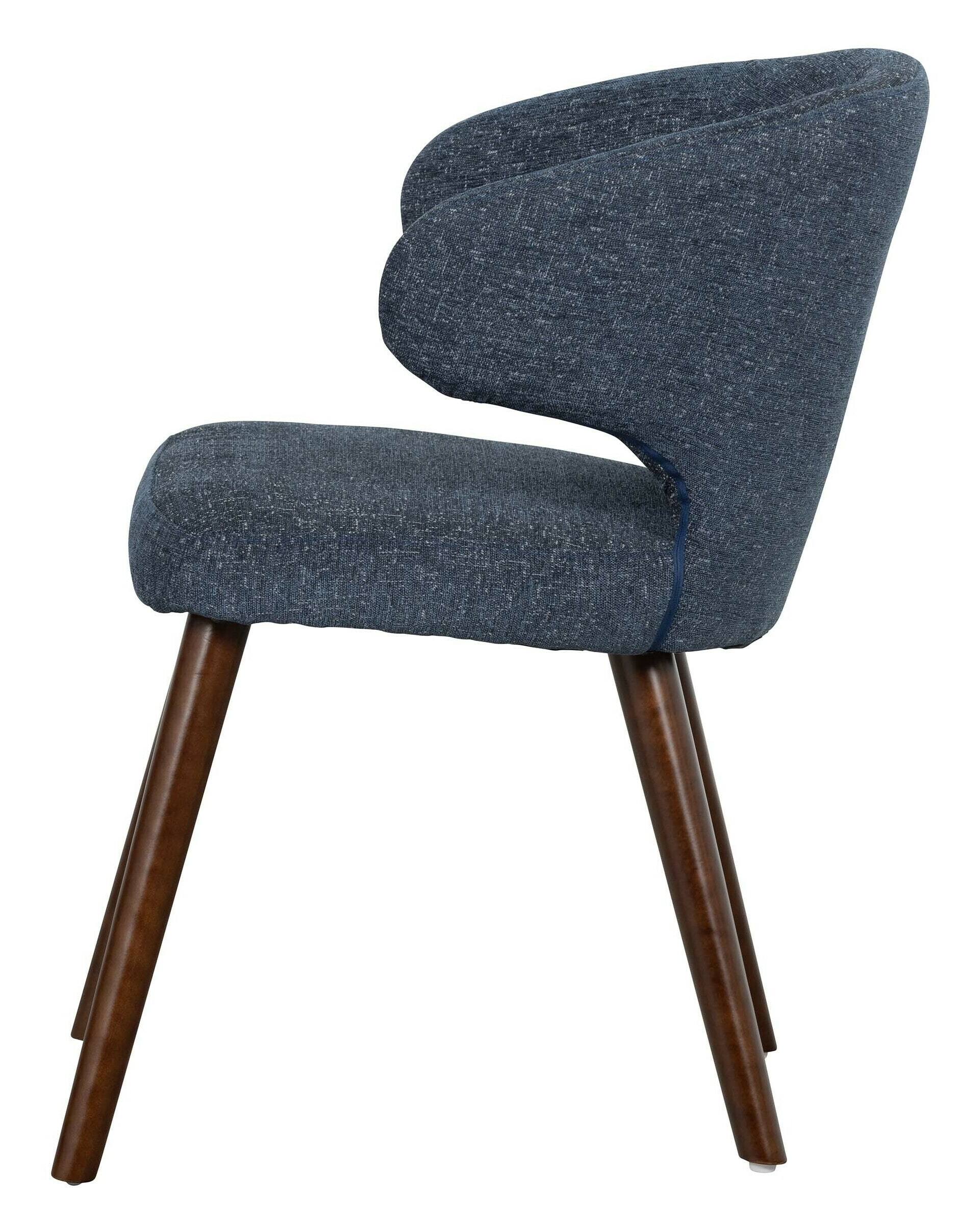 vtwonen Eetkamerstoel 'Cape' kleur Blauw Gemeleerd
