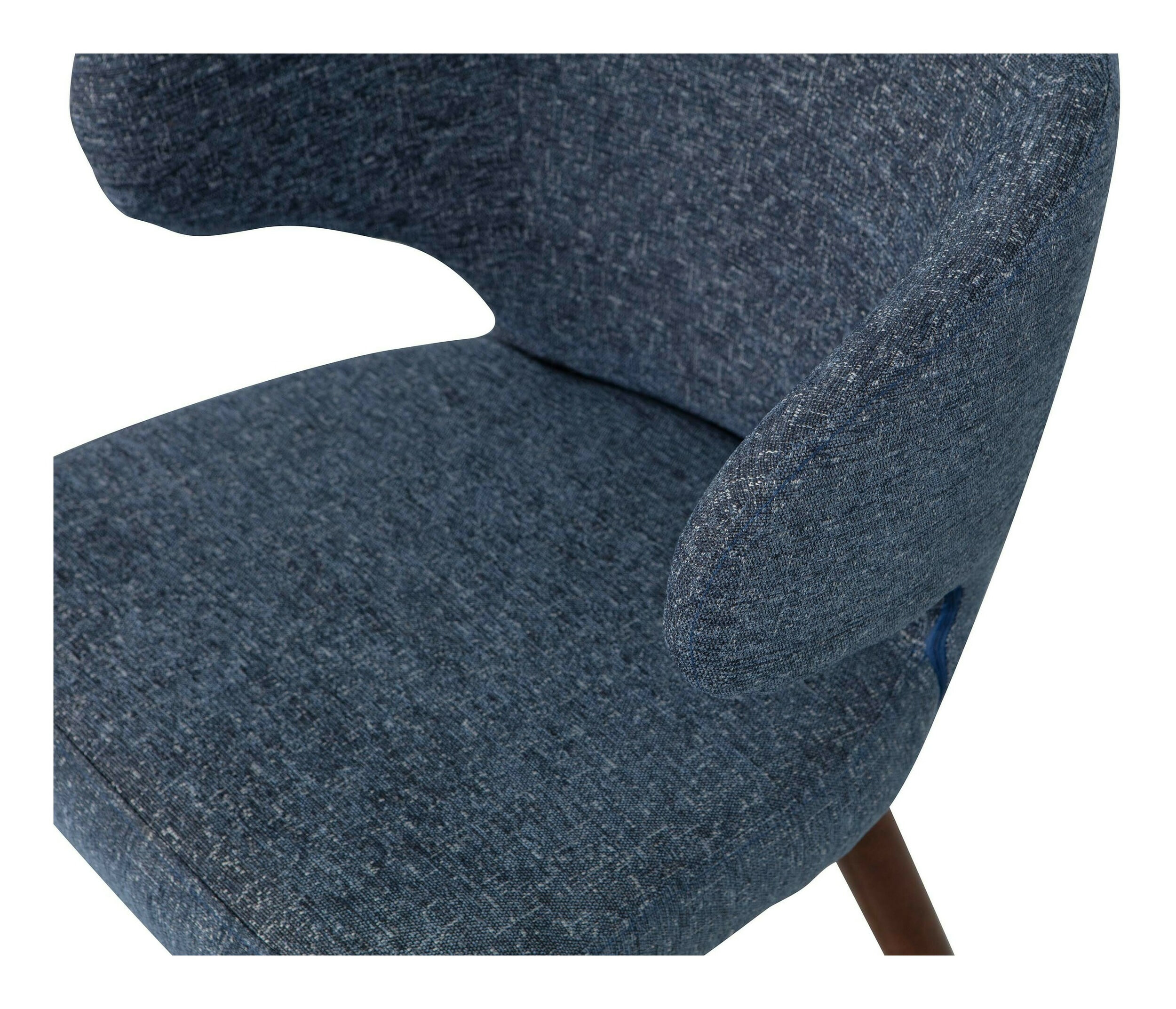 vtwonen Eetkamerstoel 'Cape' kleur Blauw Gemeleerd