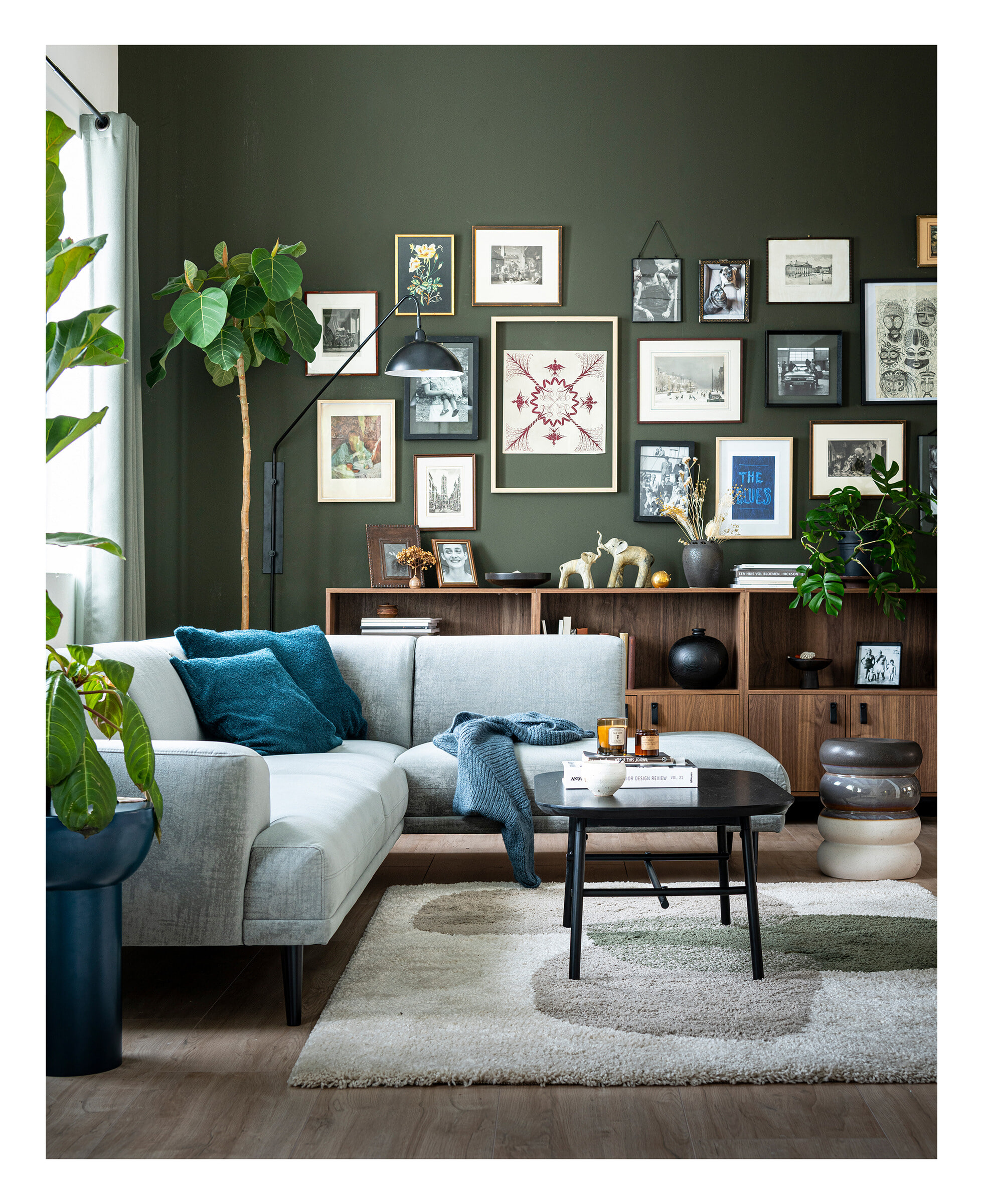 vtwonen Salontafel 'Elegance' Mangohout en Metaal, 100 x 60cm