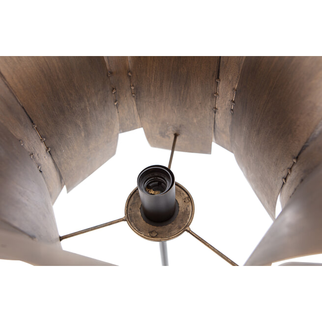 BePureHome Vloerlamp 'Course' 144cm, kleur Antique Brass