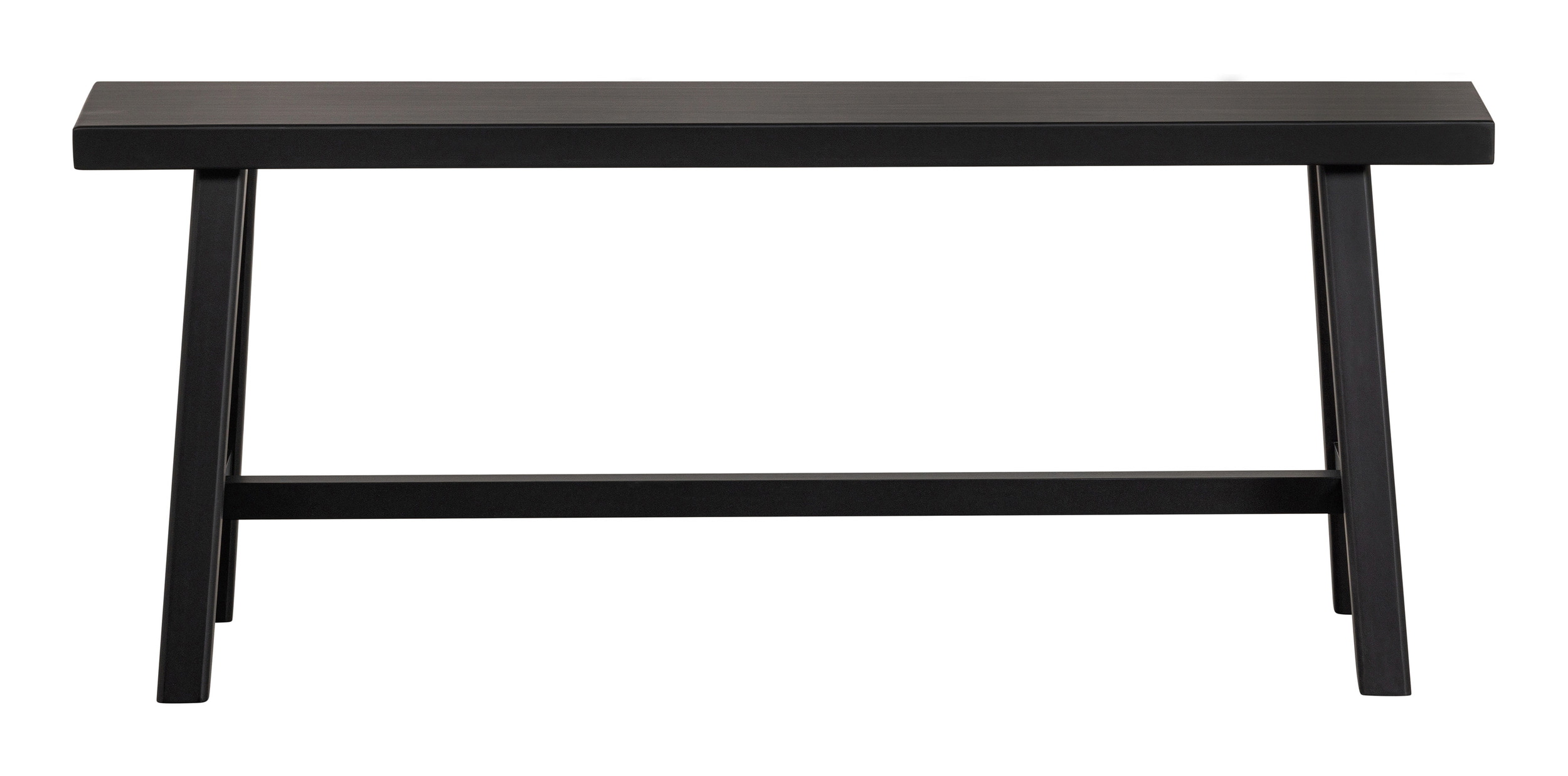 WOOOD Eetkamerbank 'Imme' Grenenhout 110cm, kleur Zwart