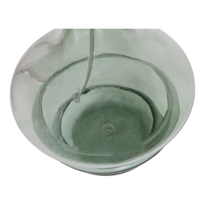 BePureHome Tafellamp 'Straw' Glas, kleur Olijfgroen (excl. kap)