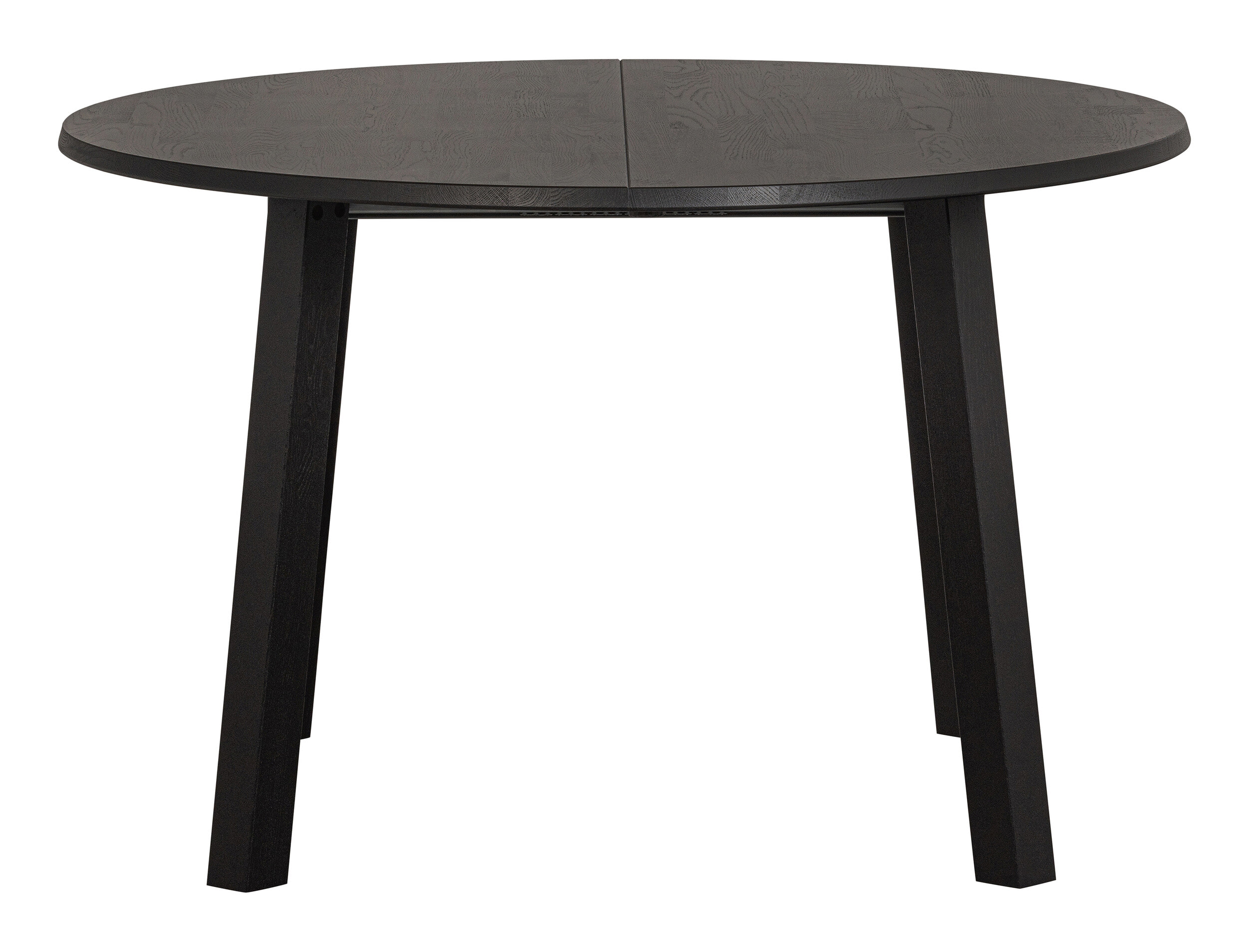 WOOOD Uitschuifbare Ronde Eettafel 'Lange Jan' Eiken, 120-200 x 120cm, kleur blacknight