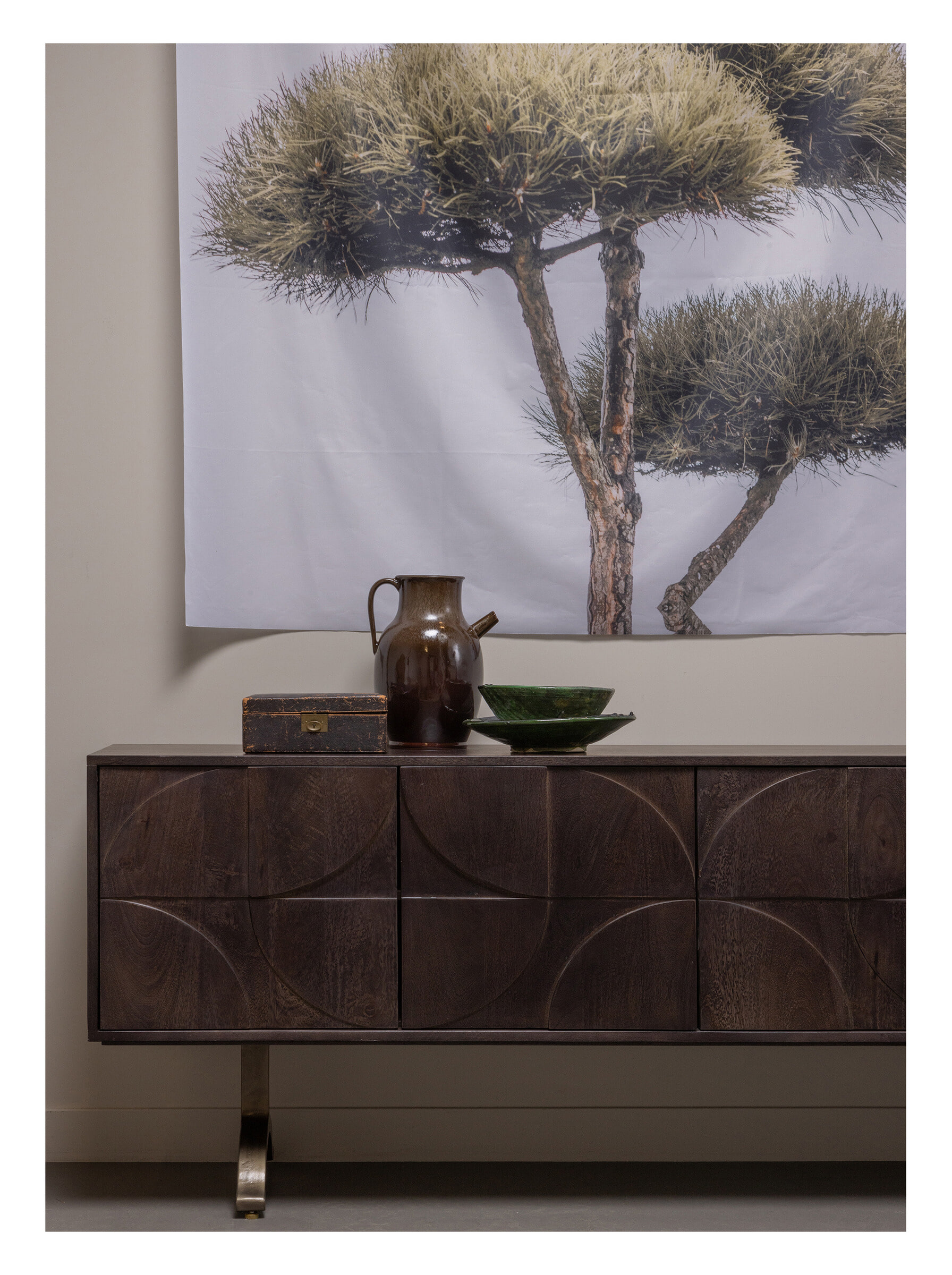 WOOOD Dressoir 'Draw' Mangohout, 180cm