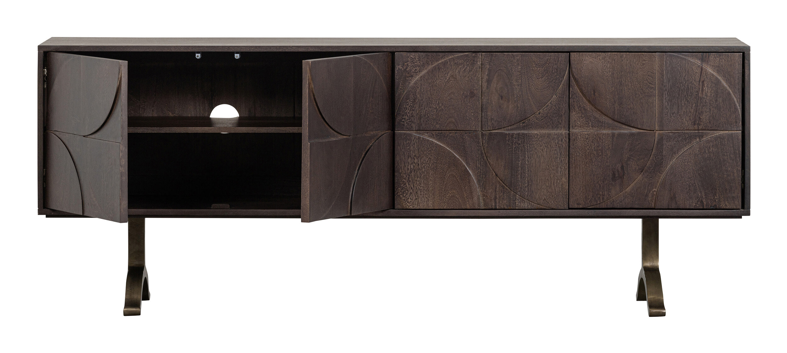 WOOOD Dressoir 'Draw' Mangohout, 180cm