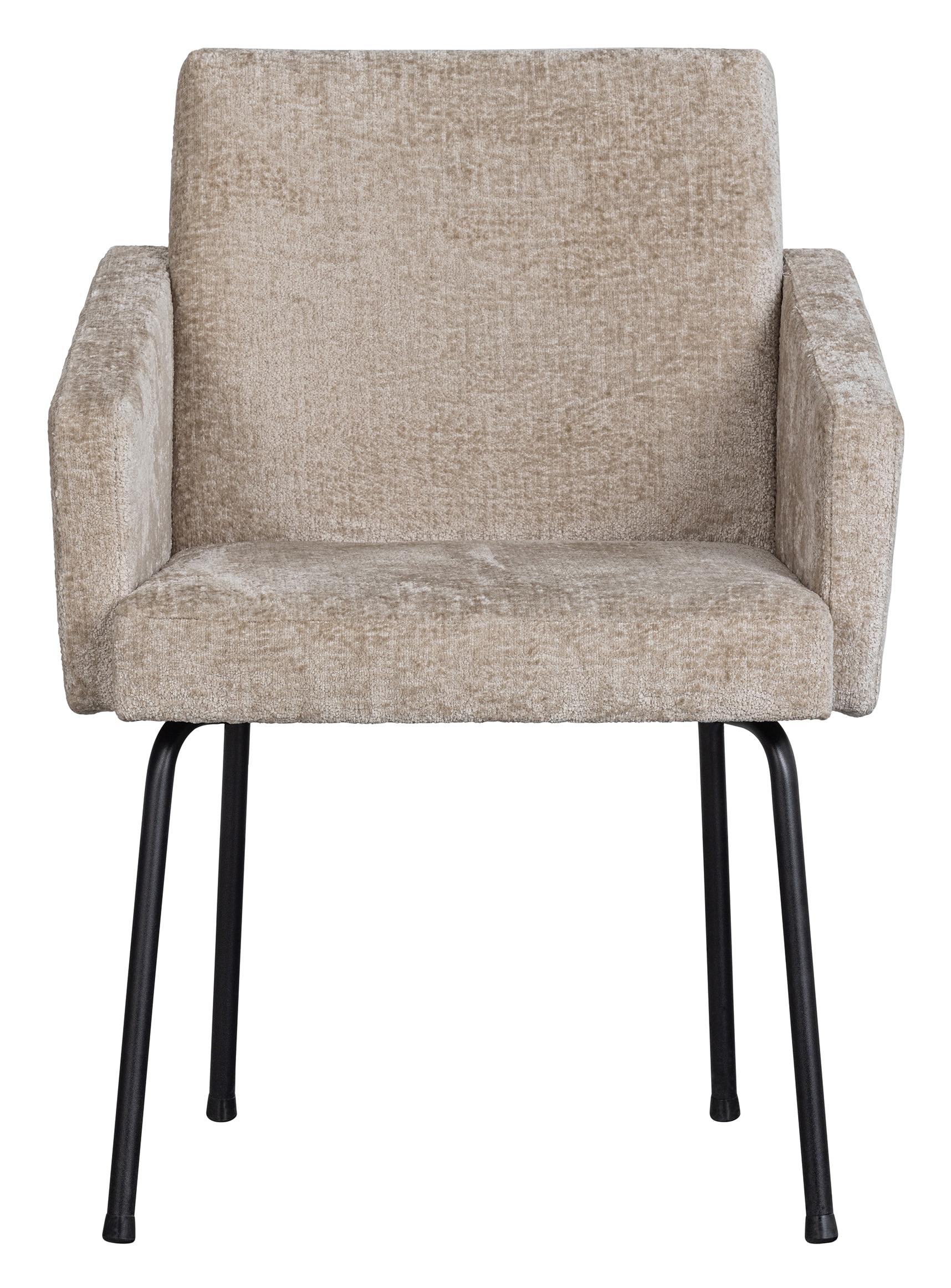 WOOOD Eetkamerstoel 'Mount' Chenille, kleur Naturel