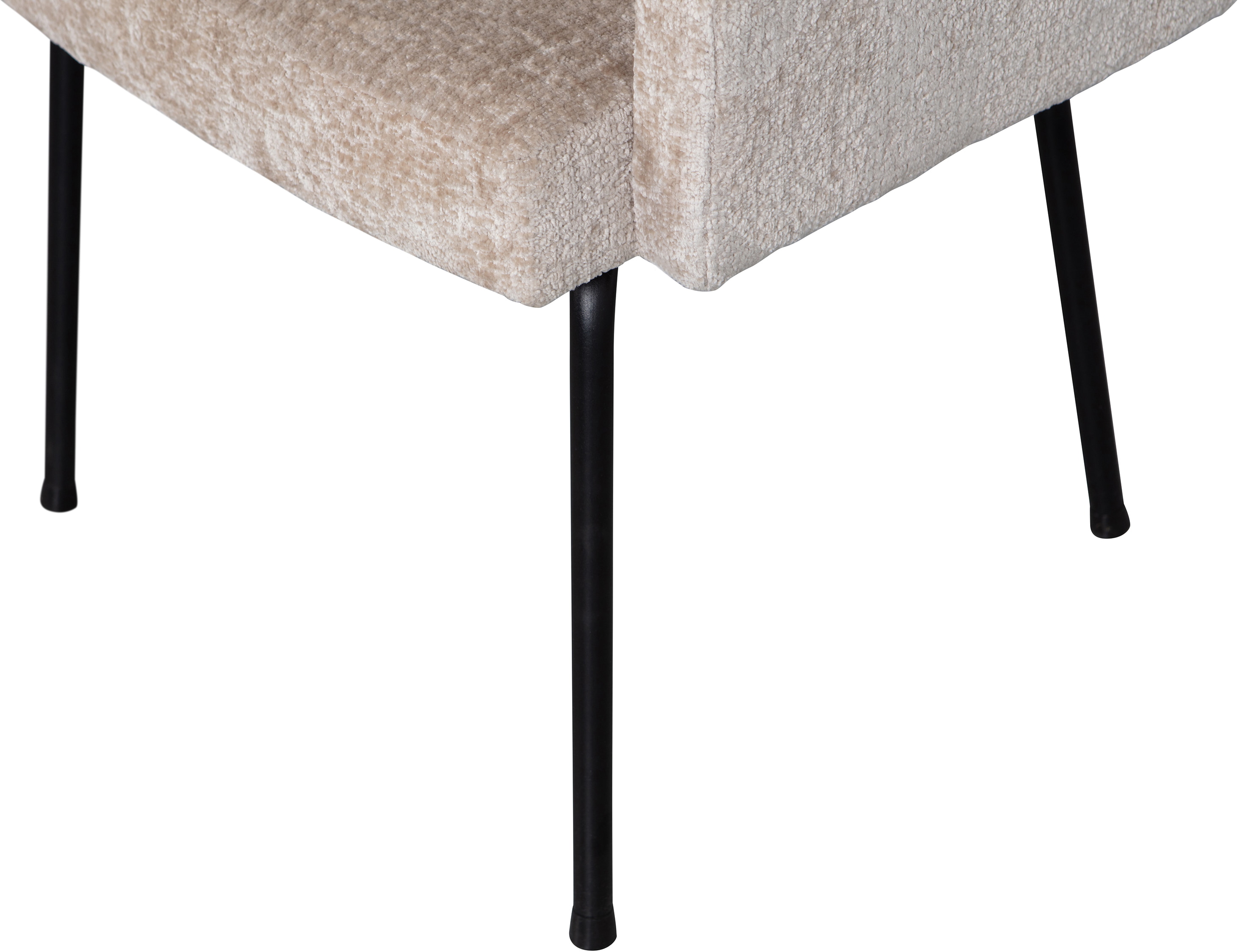 WOOOD Eetkamerstoel 'Mount' Chenille, kleur Naturel