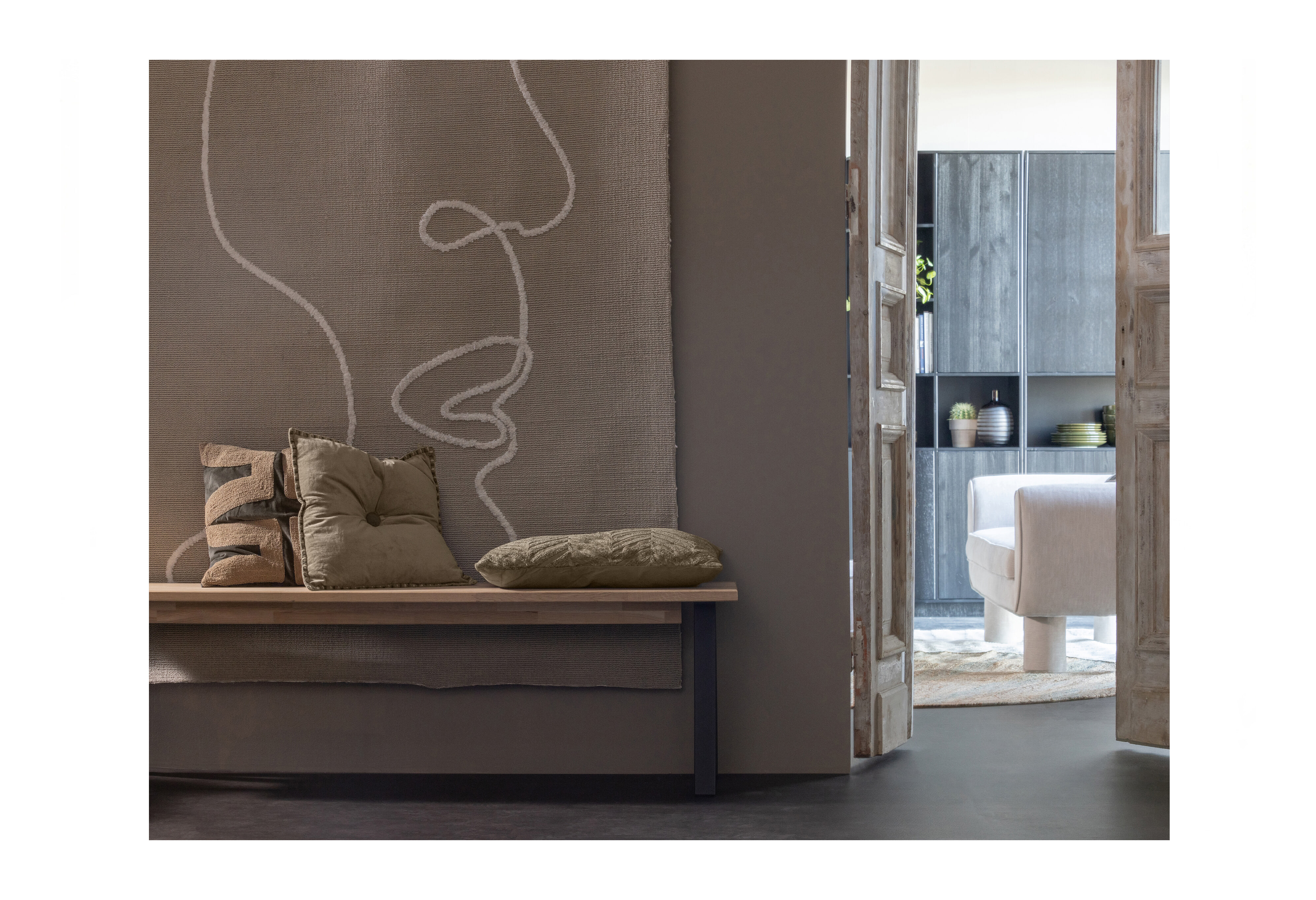 WOOOD Eetkamerbank 'Tablo' Eikenhout, 160cm