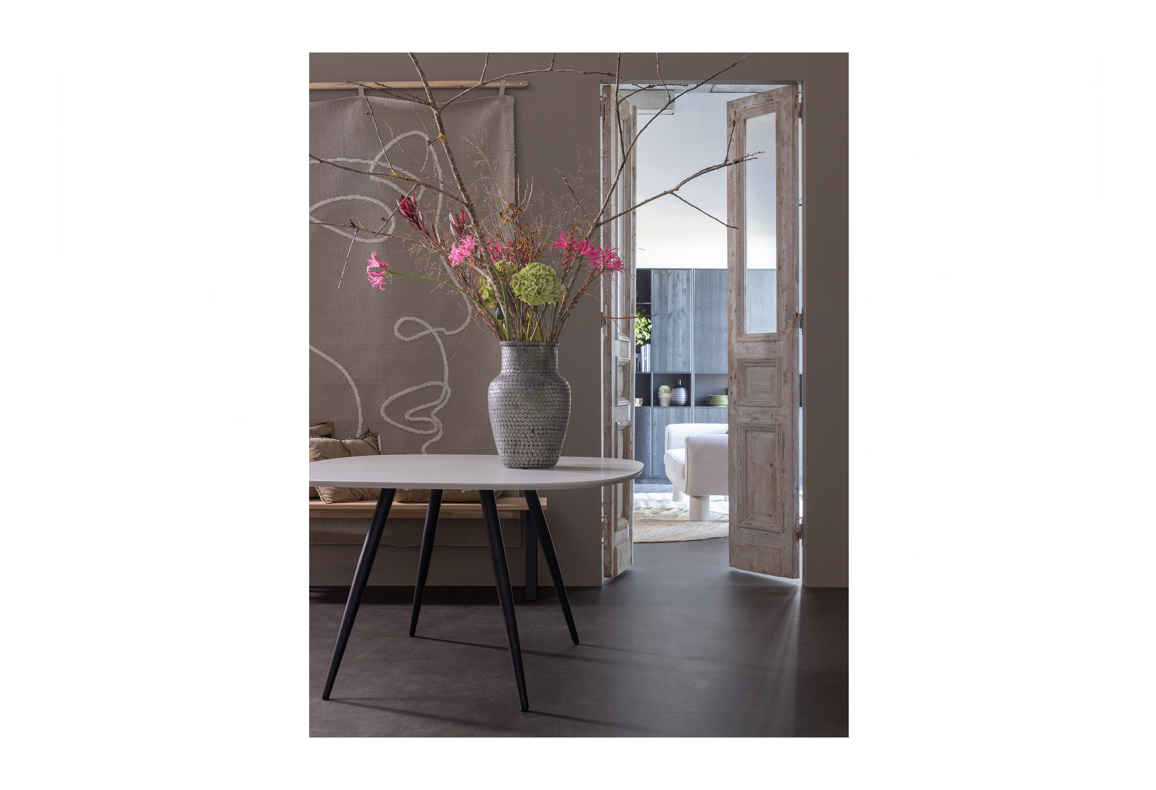 WOOOD Eetkamerbank 'Tablo' Eikenhout, 160cm