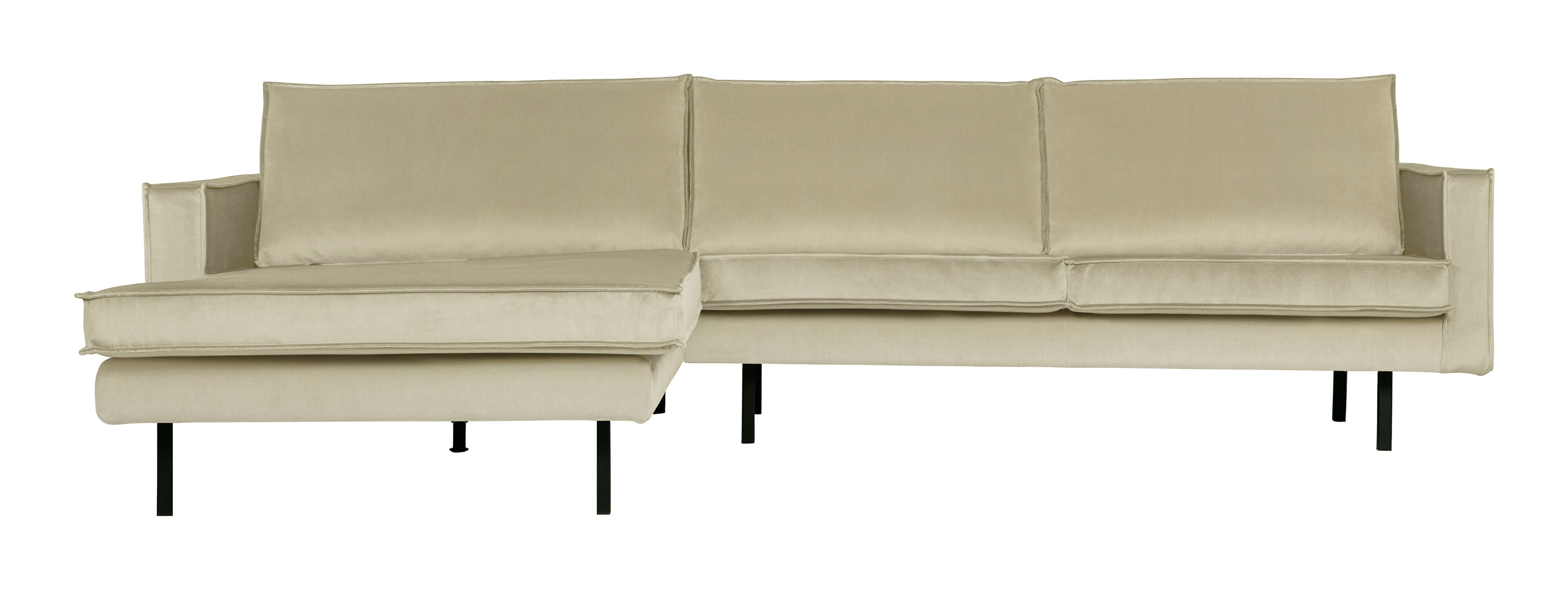 WOOOD Loungebank 'Rodeo' Links, Velvet, kleur Pistache