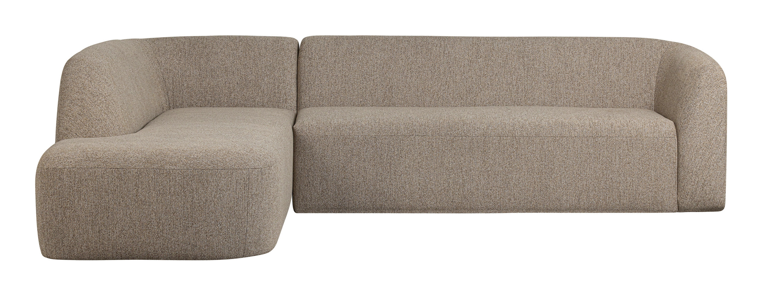 WOOOD Hoekbank 'Sloping' Links, kleur Naturel Melange
