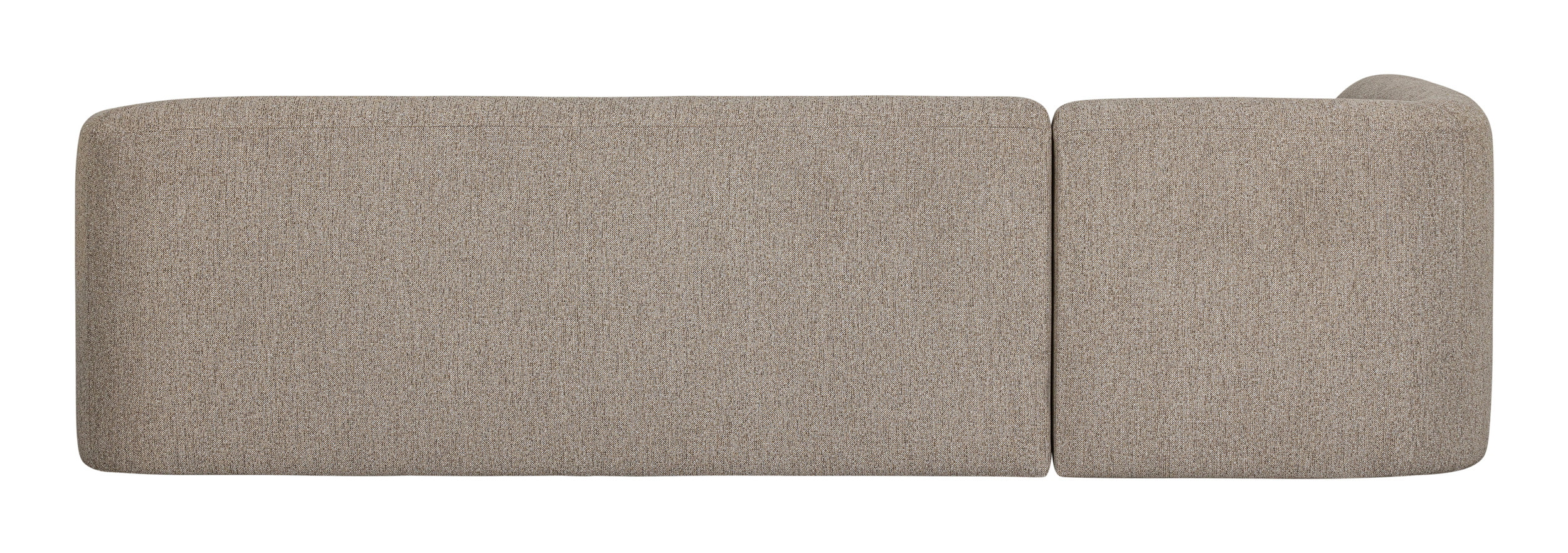 WOOOD Hoekbank 'Sloping' Links, kleur Naturel Melange