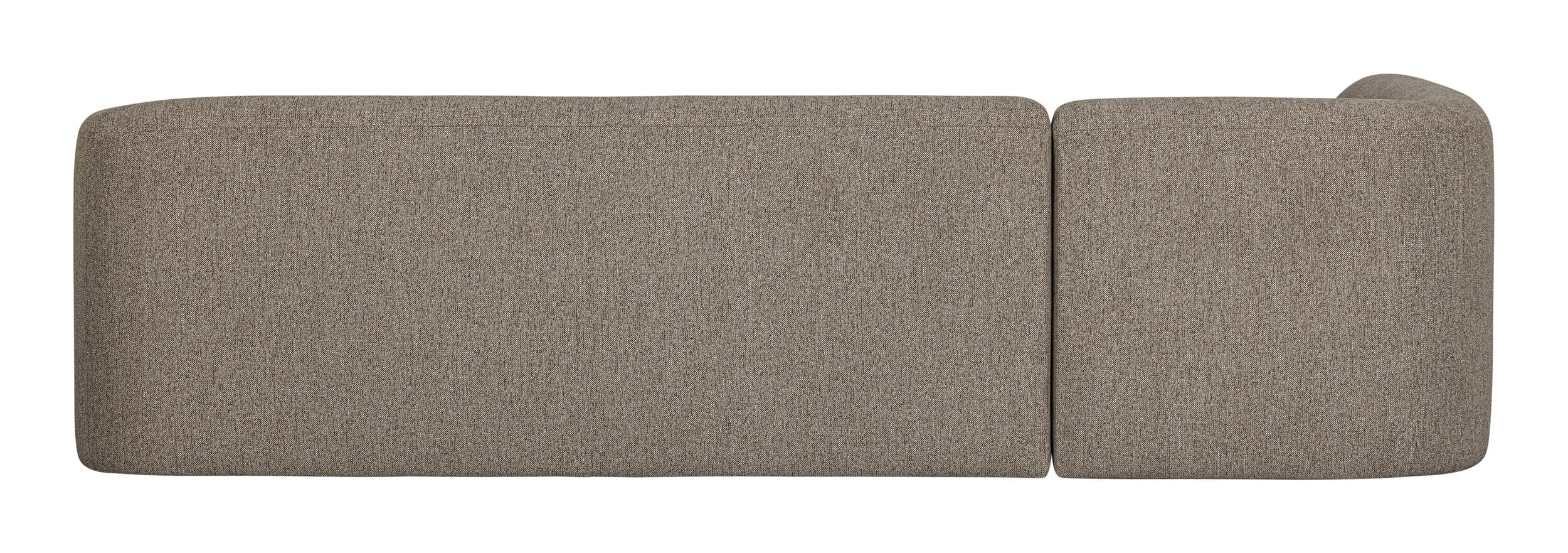 WOOOD Hoekbank 'Sloping' Links, kleur Lichtbruin Melange