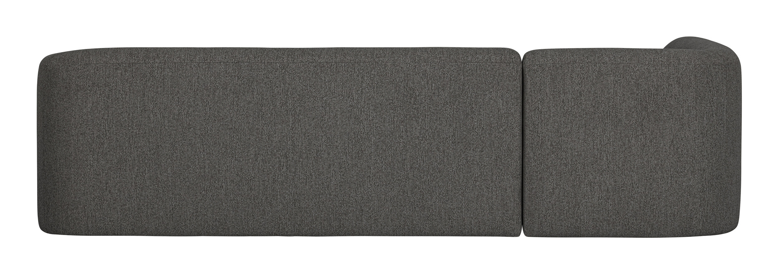 WOOOD Hoekbank 'Sloping' Links, kleur Antraciet Melange