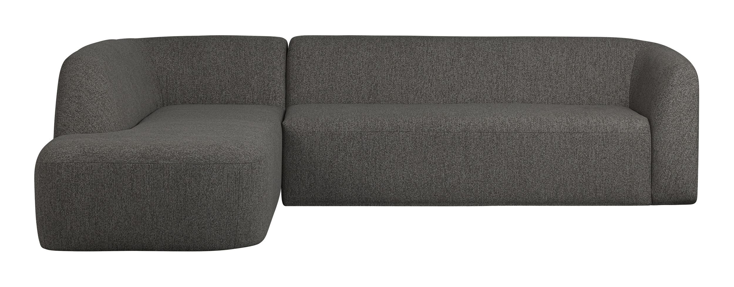 WOOOD Hoekbank 'Sloping' Links, kleur Antraciet Melange