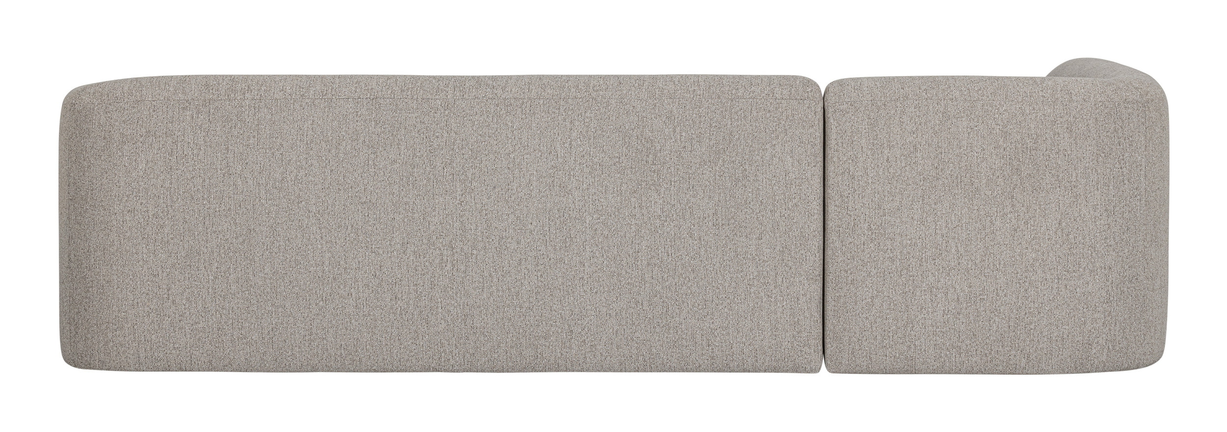 WOOOD Hoekbank 'Sloping' Links, kleur Off White Melange
