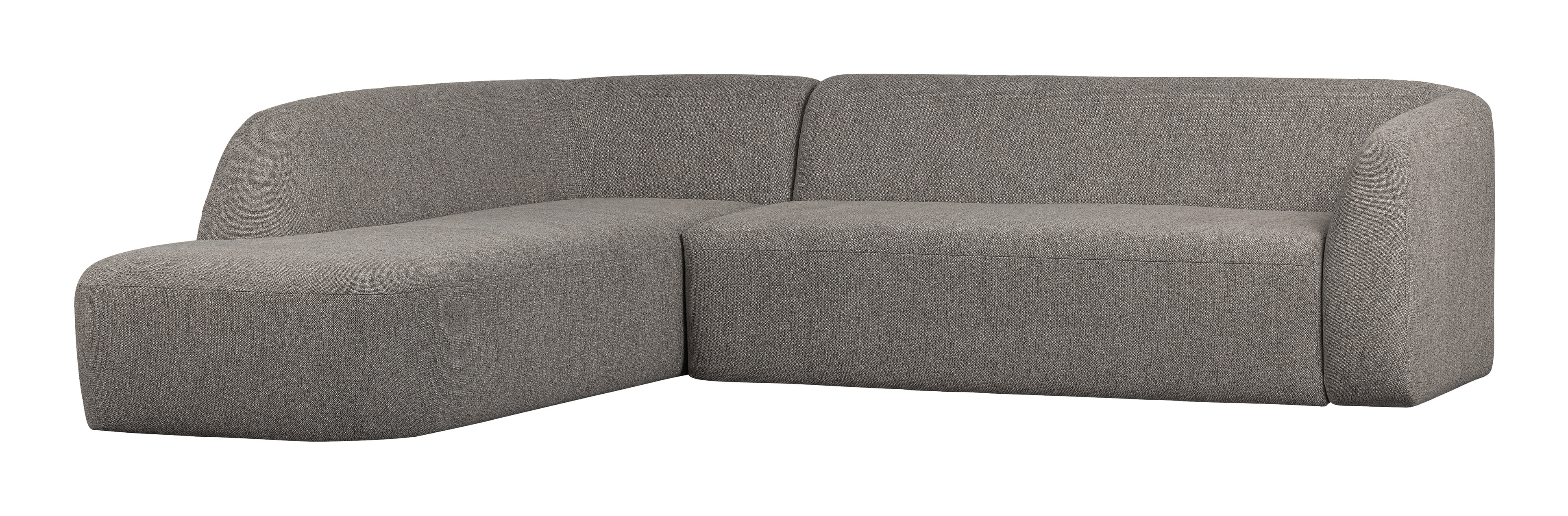 WOOOD Hoekbank 'Sloping' Links, kleur Grijs Melange