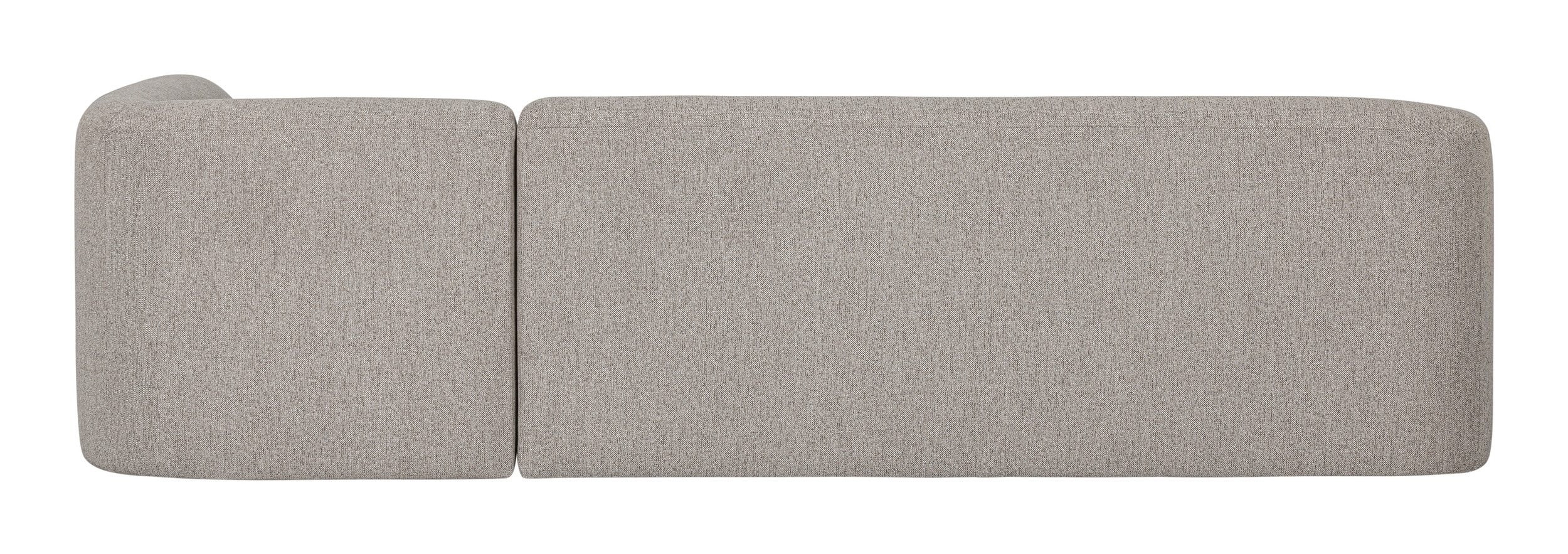 WOOOD Hoekbank 'Sloping' Rechts, kleur Off White Melange