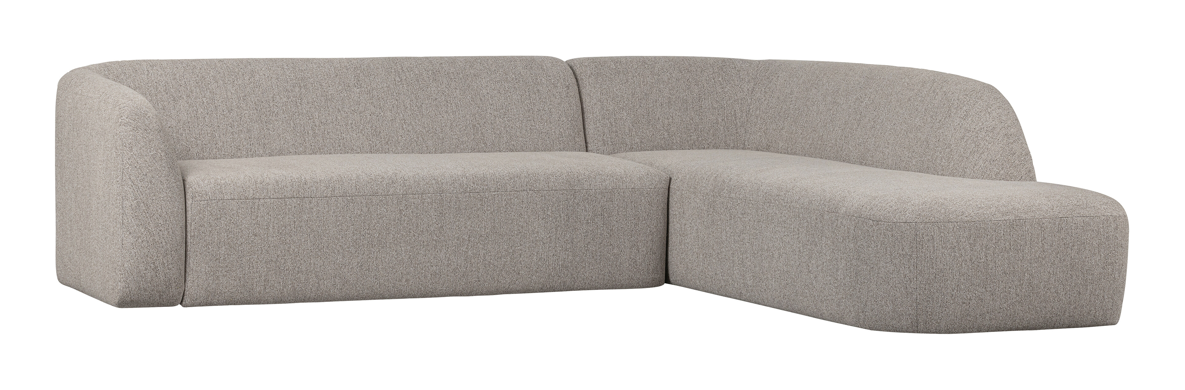 WOOOD Hoekbank 'Sloping' Rechts, kleur Off White Melange