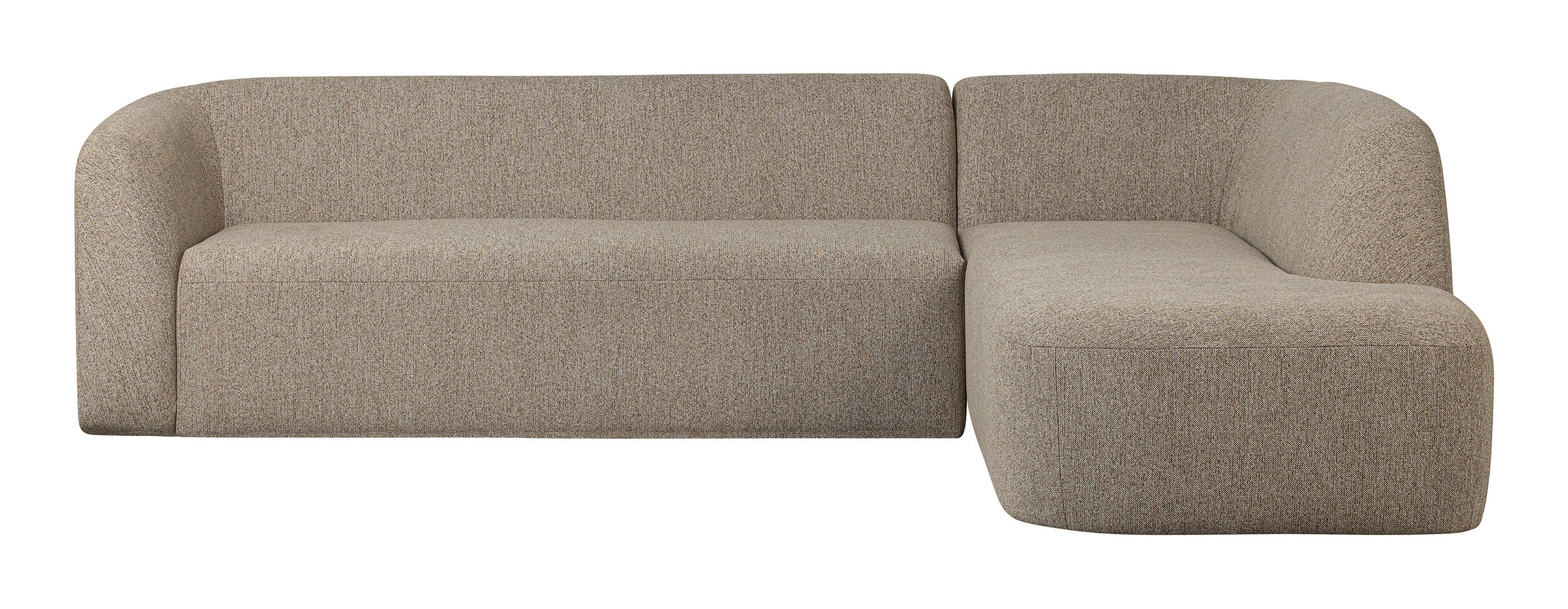 WOOOD Hoekbank 'Sloping' Rechts, kleur Naturel Melange