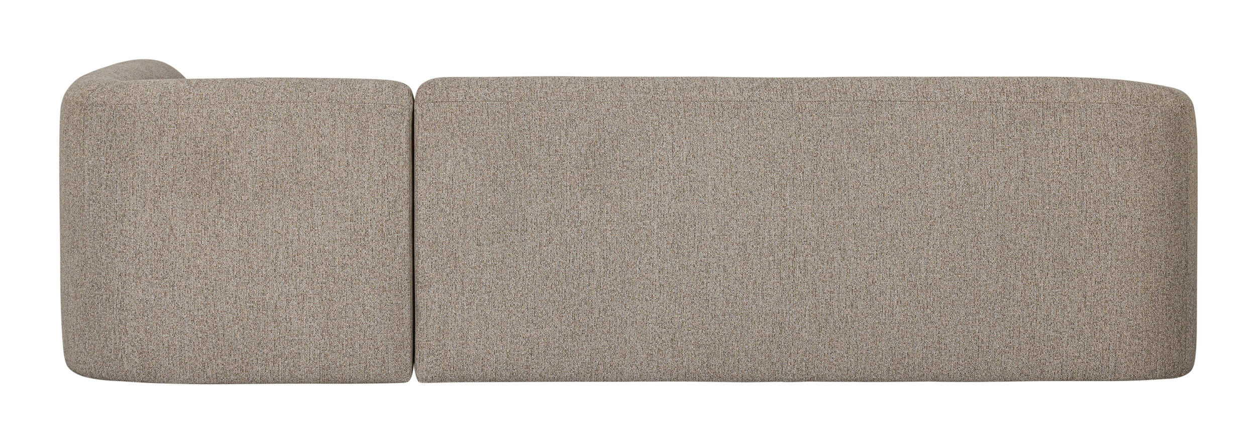WOOOD Hoekbank 'Sloping' Rechts, kleur Naturel Melange
