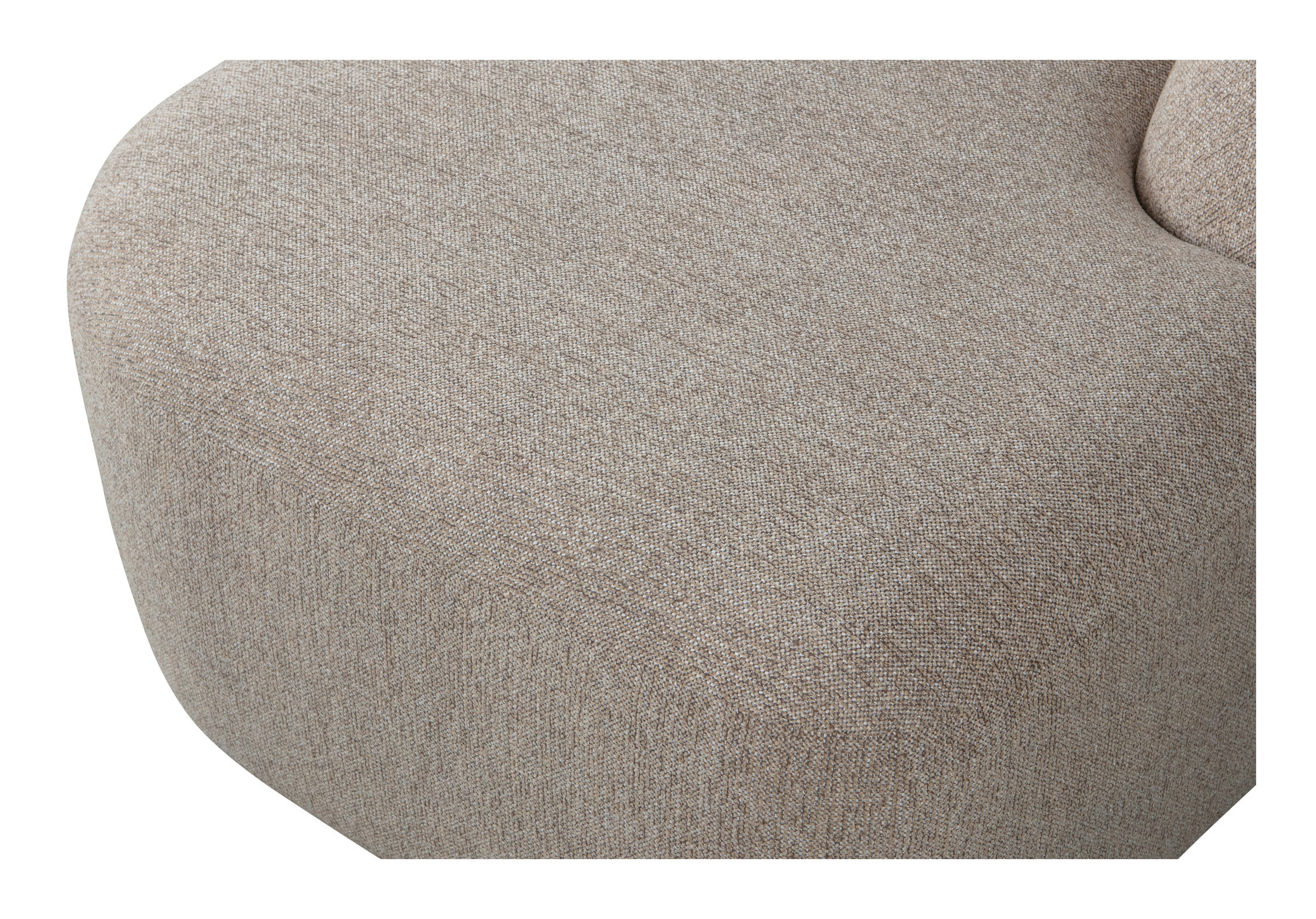 WOOOD Hoekbank 'Sloping' Rechts, kleur Naturel Melange