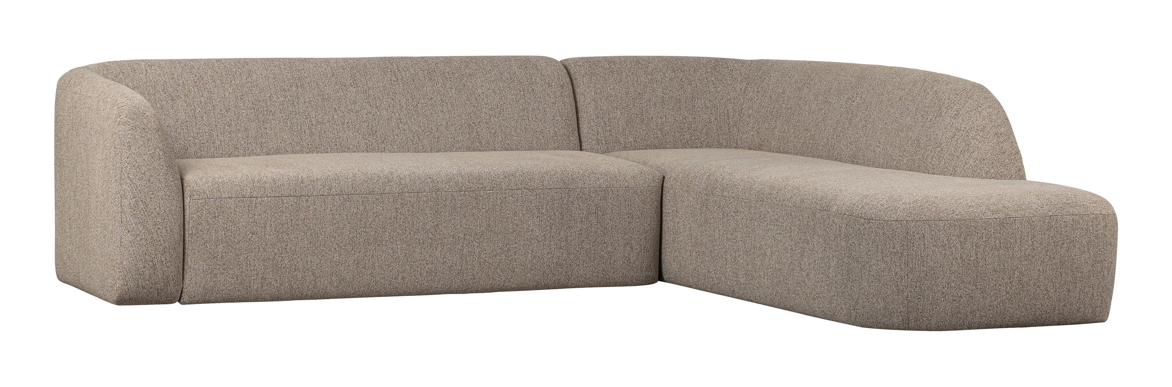WOOOD Hoekbank 'Sloping' Rechts, kleur Naturel Melange