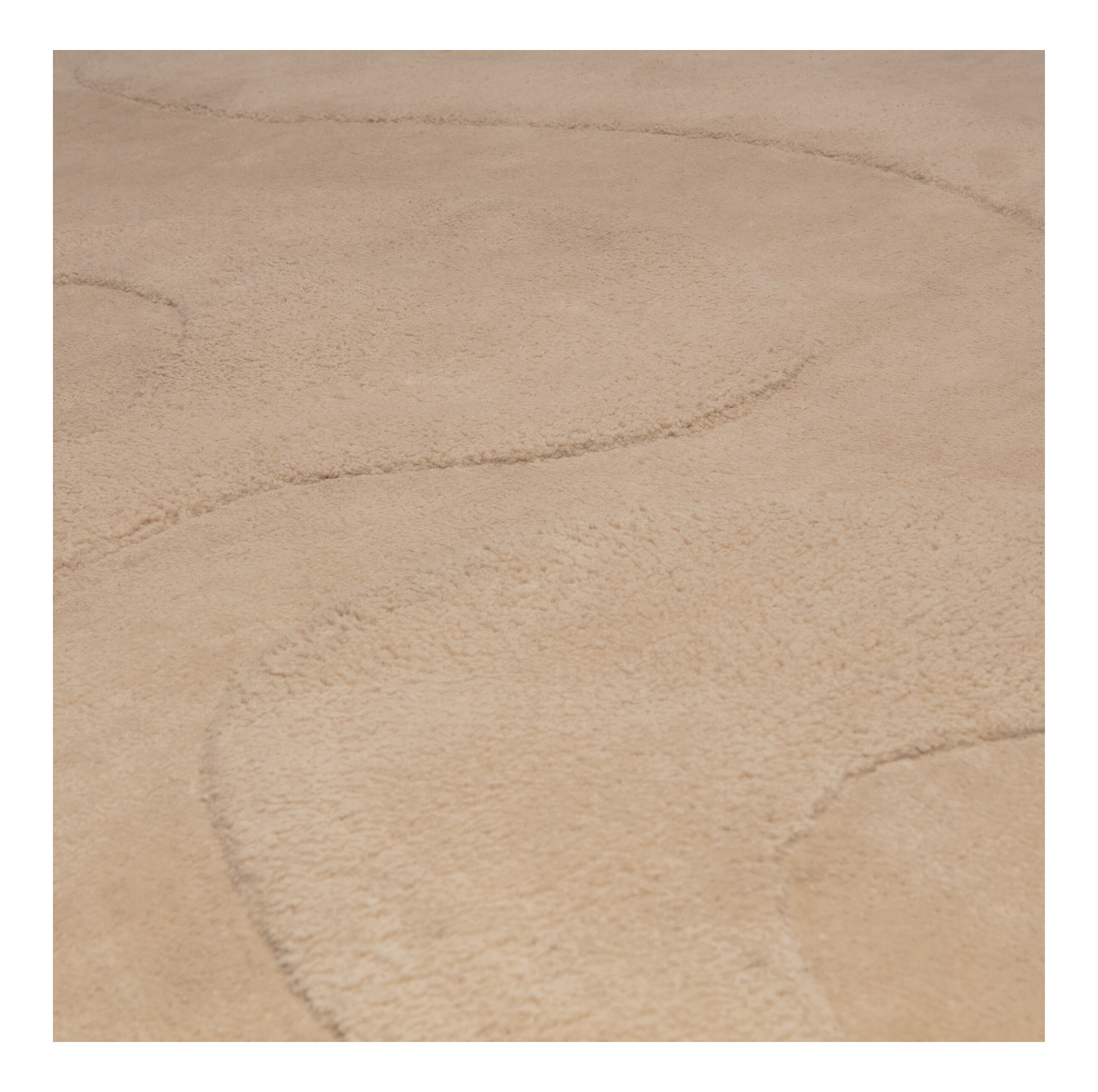 WOOOD Organisch Vloerkleed 'Alya' 170 x 240cm, kleur Milk