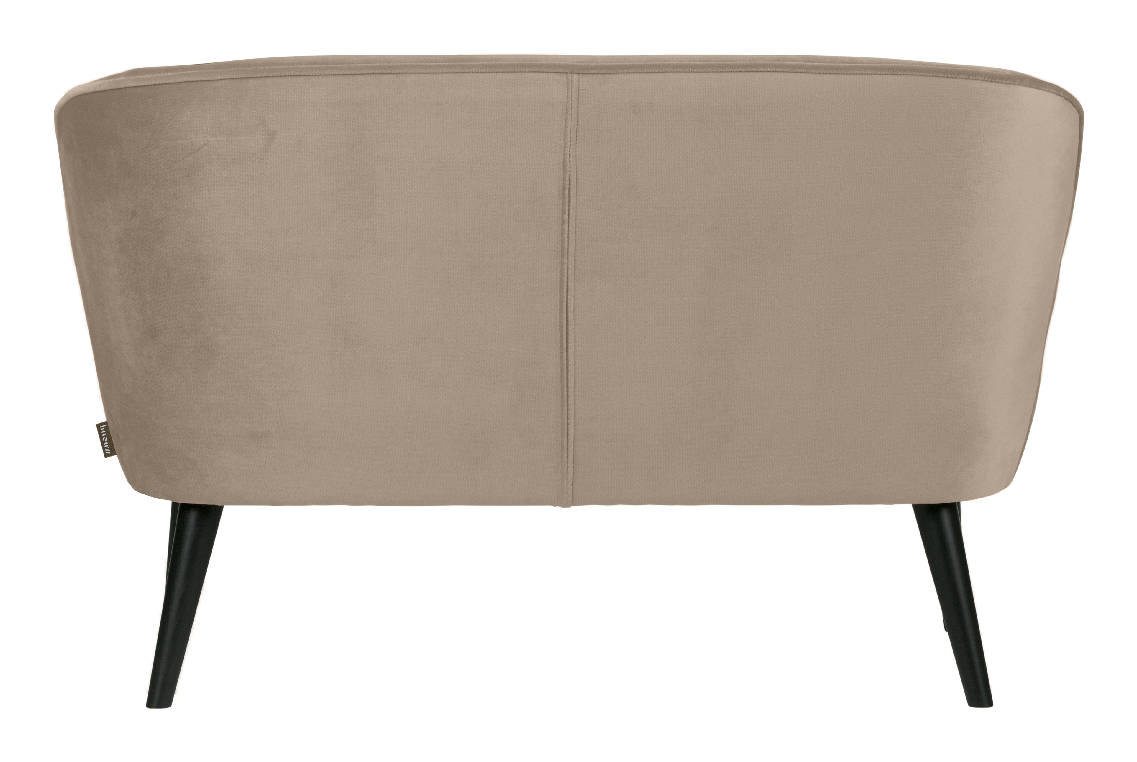 WOOOD Bankje 'Sara' Velvet, kleur Khaki
