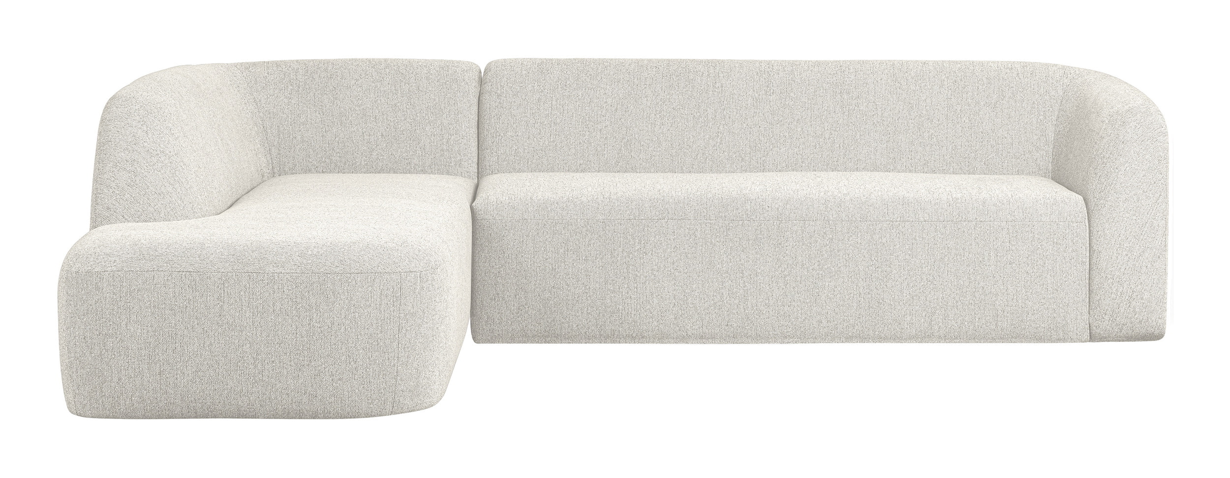 WOOOD Hoekbank 'Sloping' Links, kleur Pearl Melange