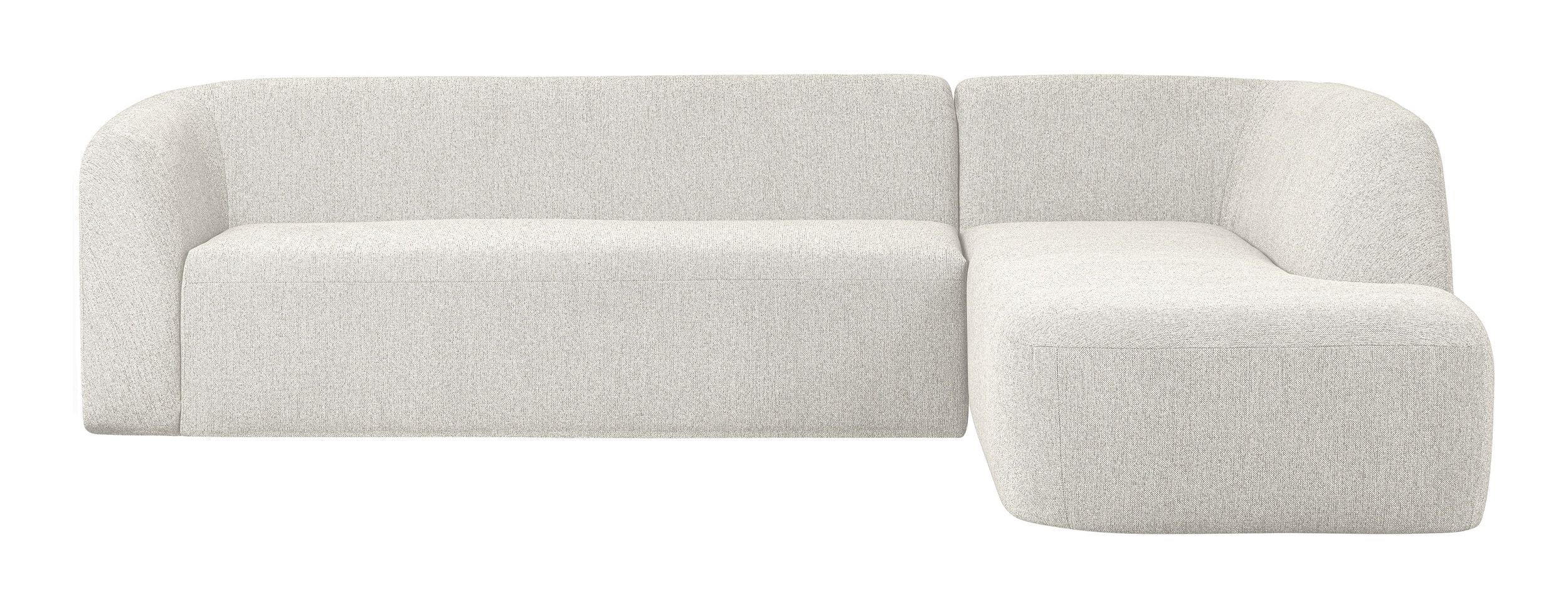 WOOOD Hoekbank 'Sloping' Rechts, kleur Pearl Melange